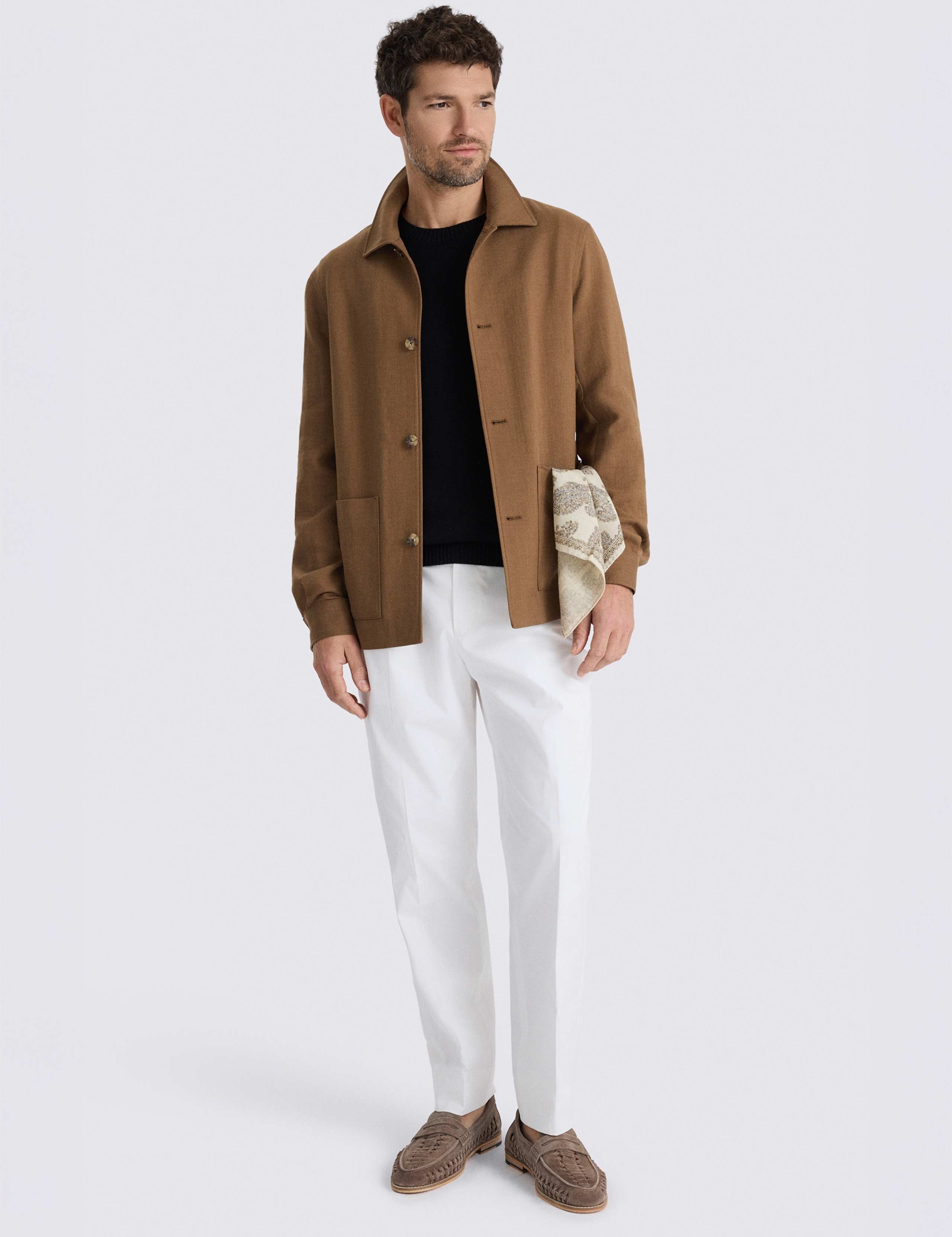 Cotton Linen Blend Shacket 2 of 3