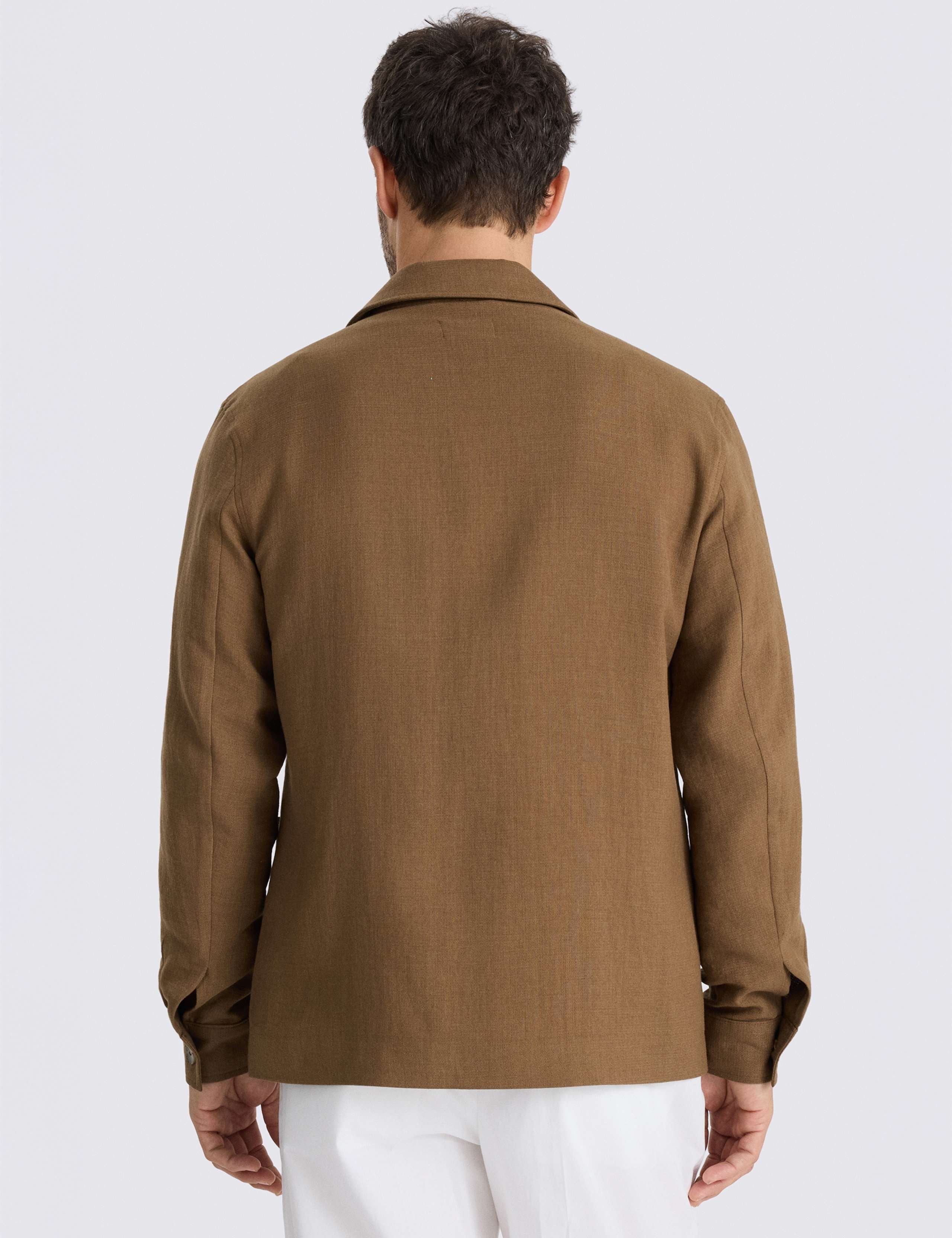 Cotton Linen Blend Shacket 3 of 3