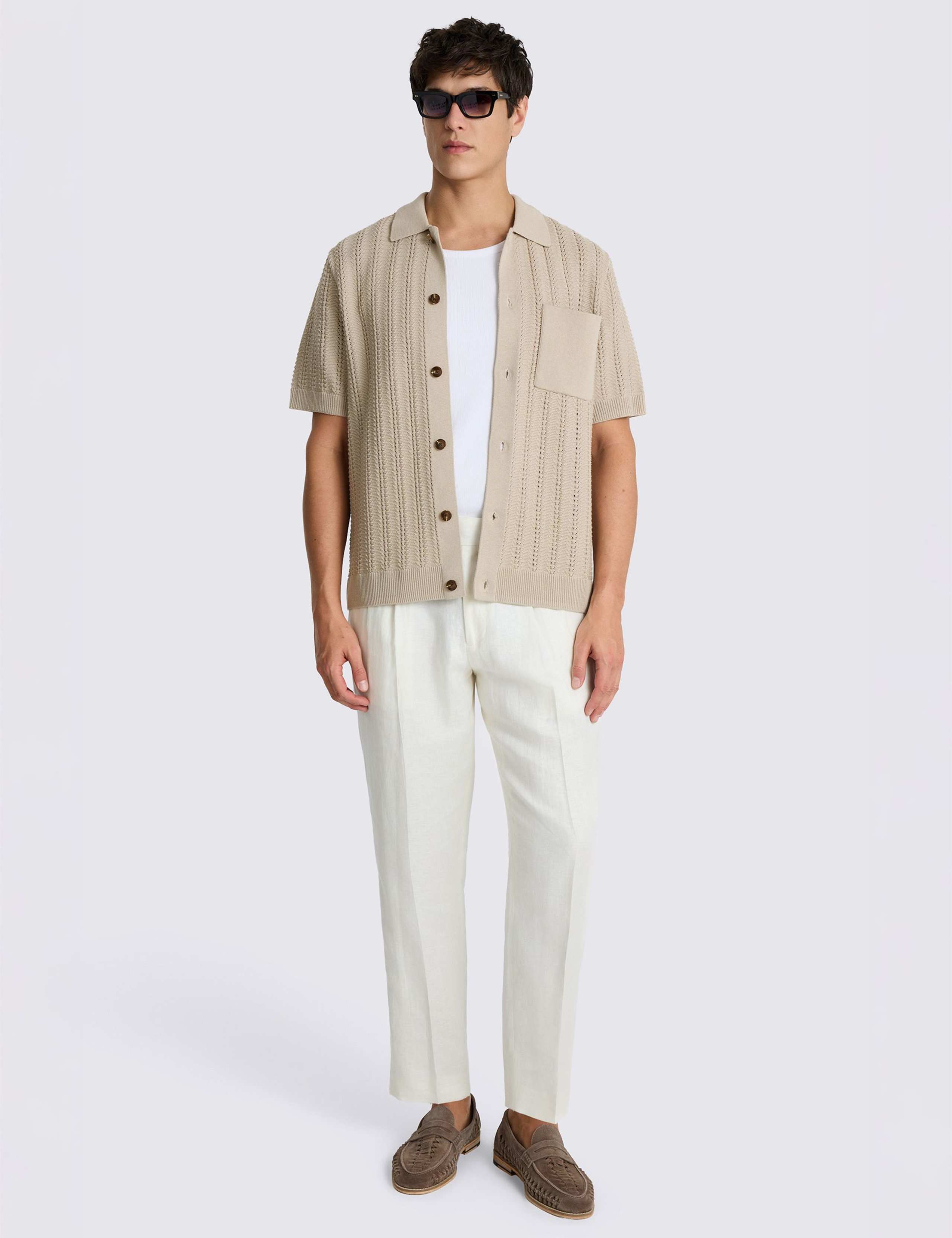 Regular Fit Cotton Rich Knitted Shirt 3 of 4