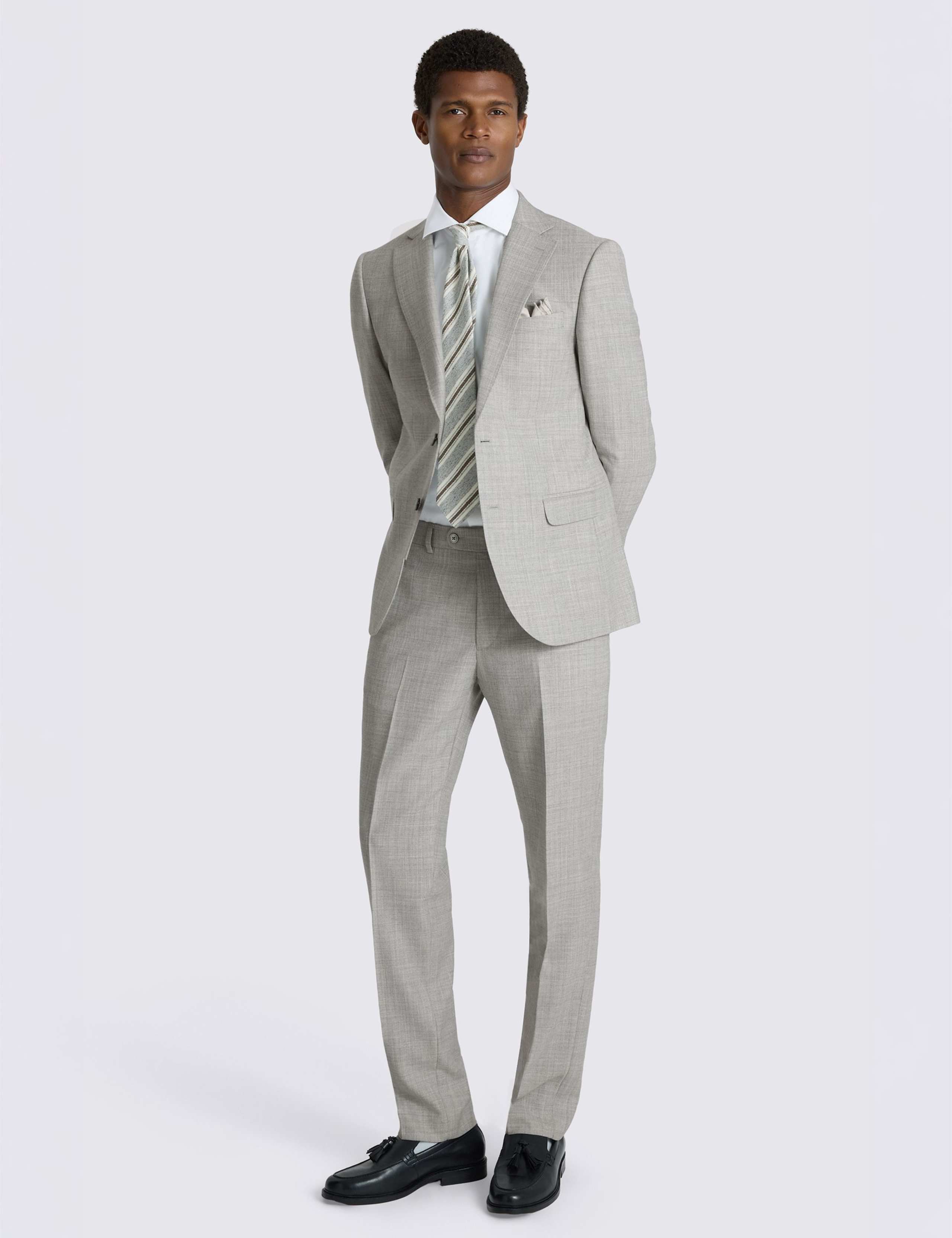 Slim Fit Wool Blend Marl Suit Jacket 5 of 6