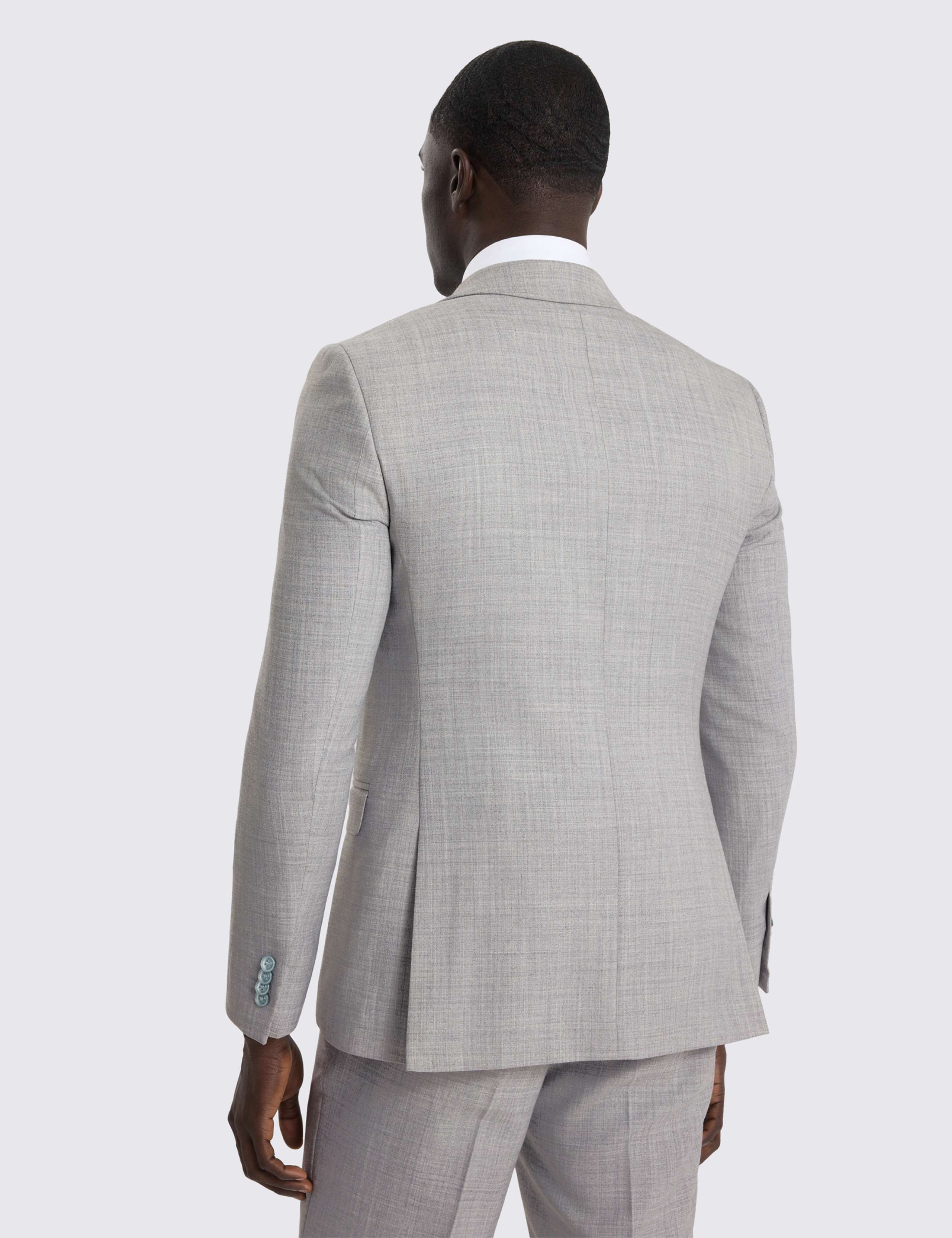 Slim Fit Wool Blend Marl Suit Jacket 7 of 7