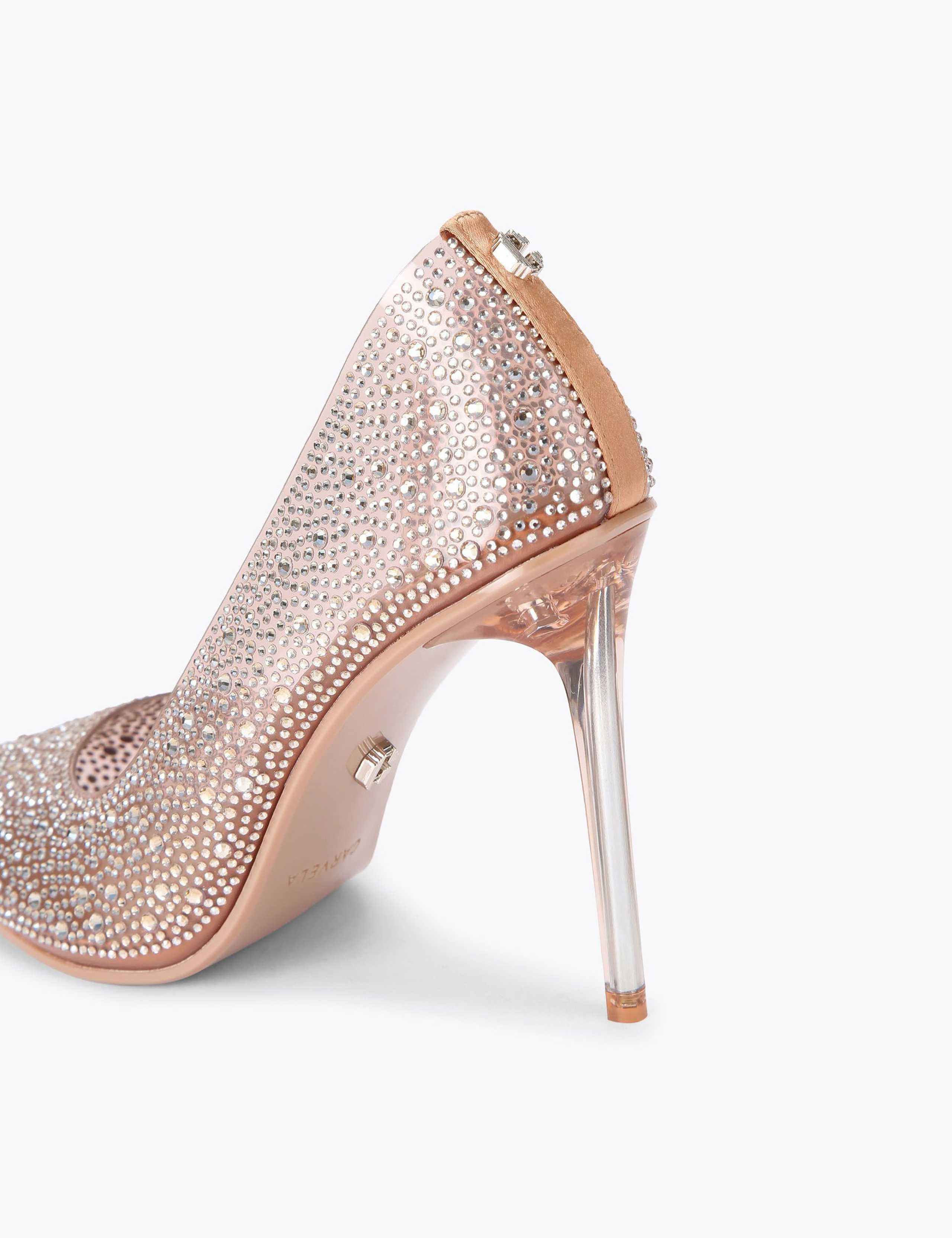 Crystal Embellished Stiletto Heel Court Shoes 4 of 5