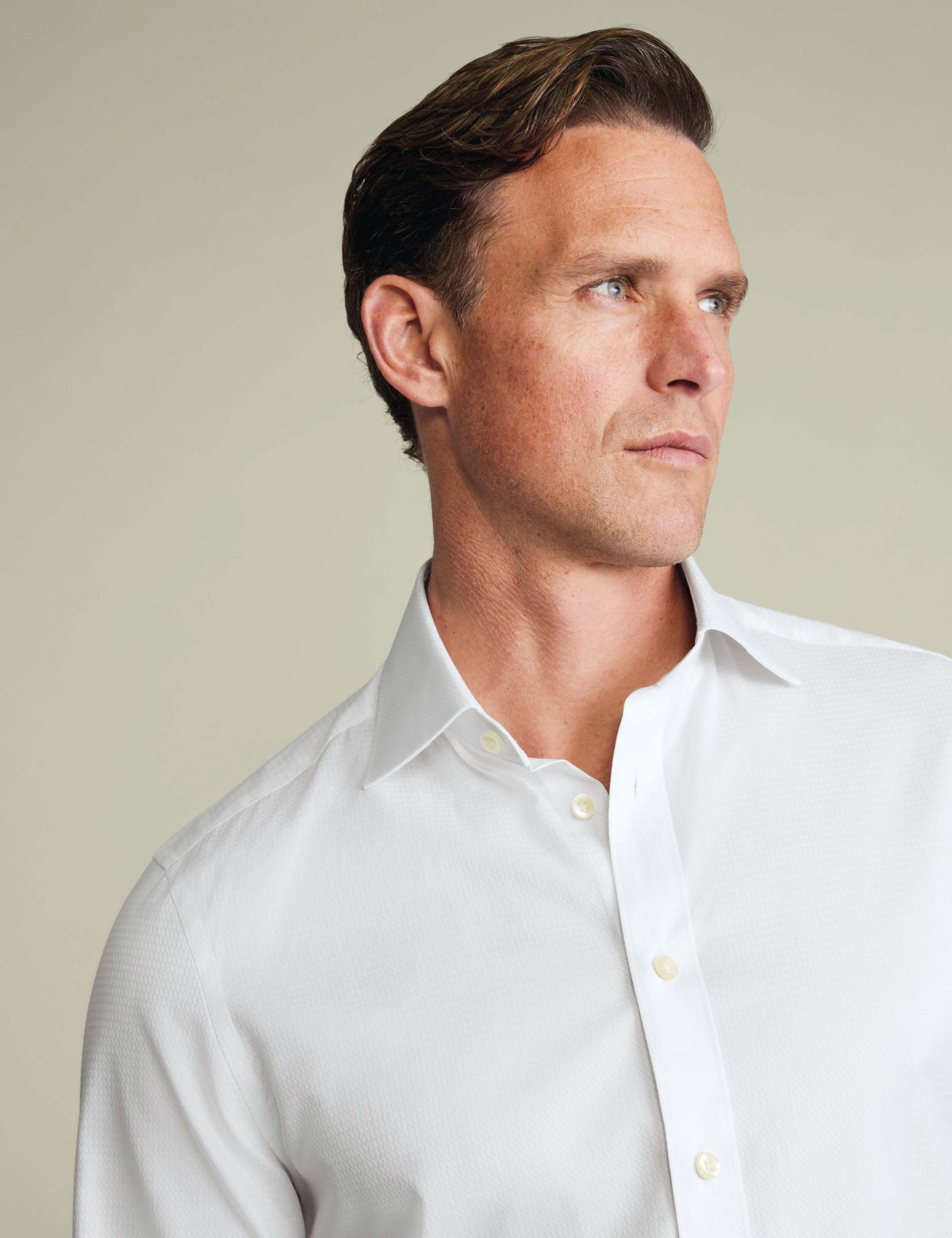 Slim Fit Pure Cotton Textured Luxury Shirt 3 of 7