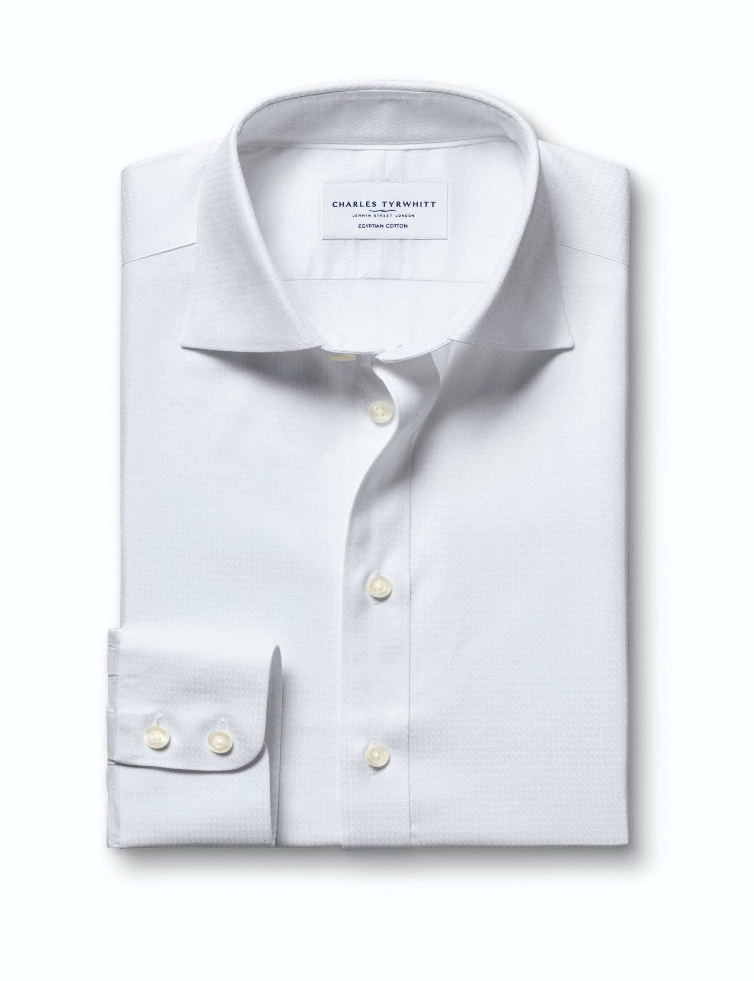 Slim Fit Pure Cotton Textured Luxury Shirt 5 of 7
