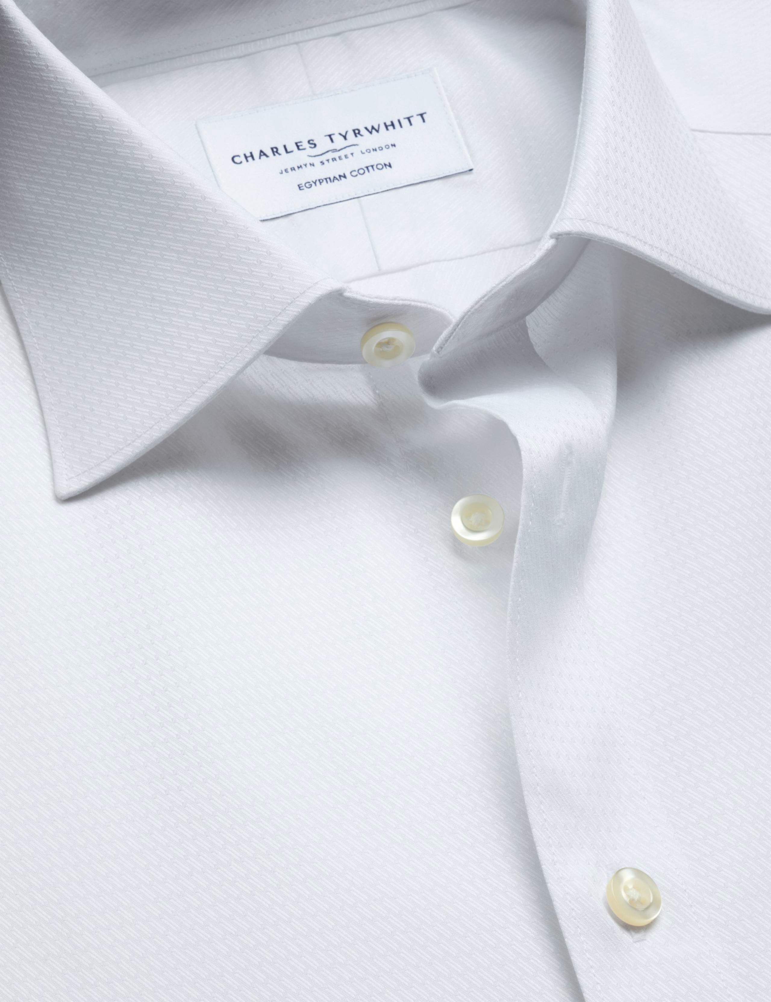 Slim Fit Pure Cotton Textured Luxury Shirt 6 of 7