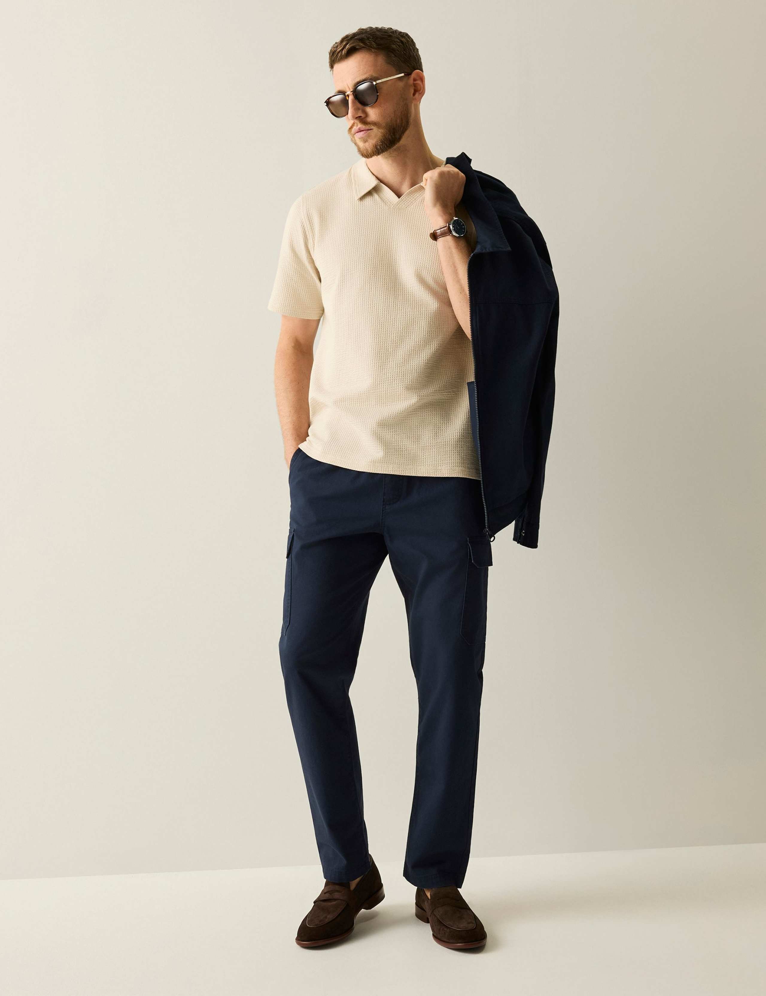 Delray Cotton Rich Waffle Polo Shirt 4 of 6