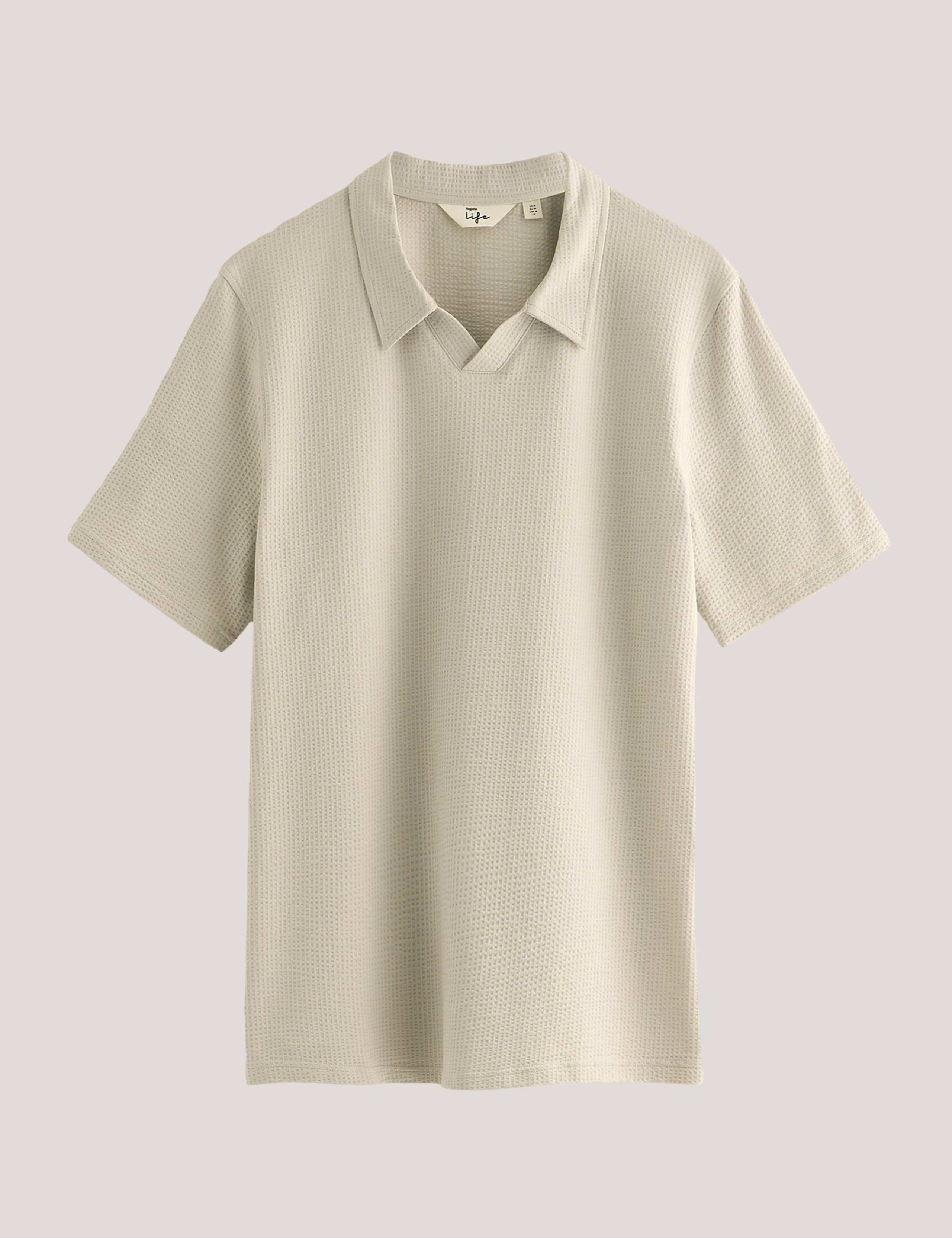 Delray Cotton Rich Waffle Polo Shirt 2 of 6