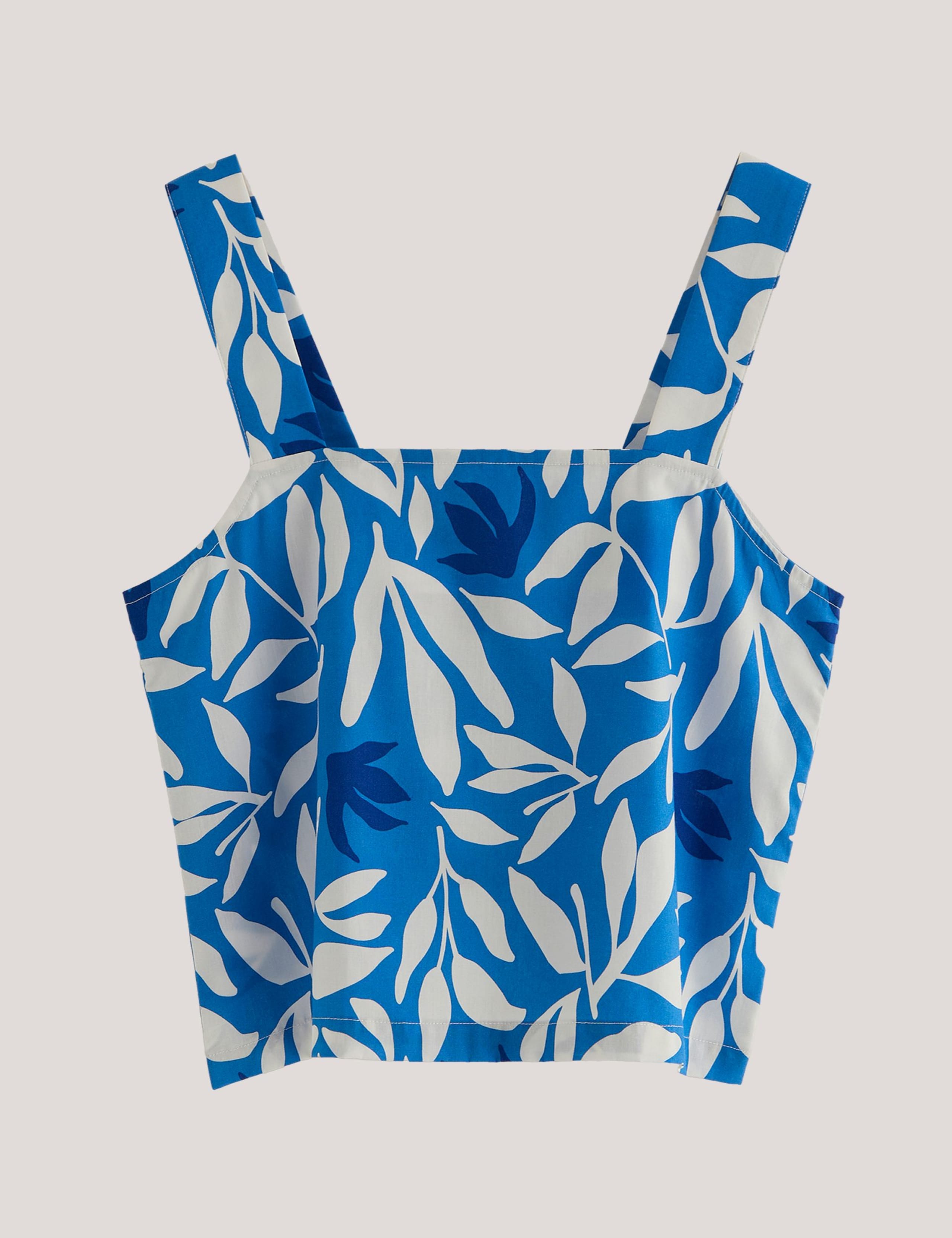 Laguna Pure Cotton Leaf Print Vest Top 2 of 6