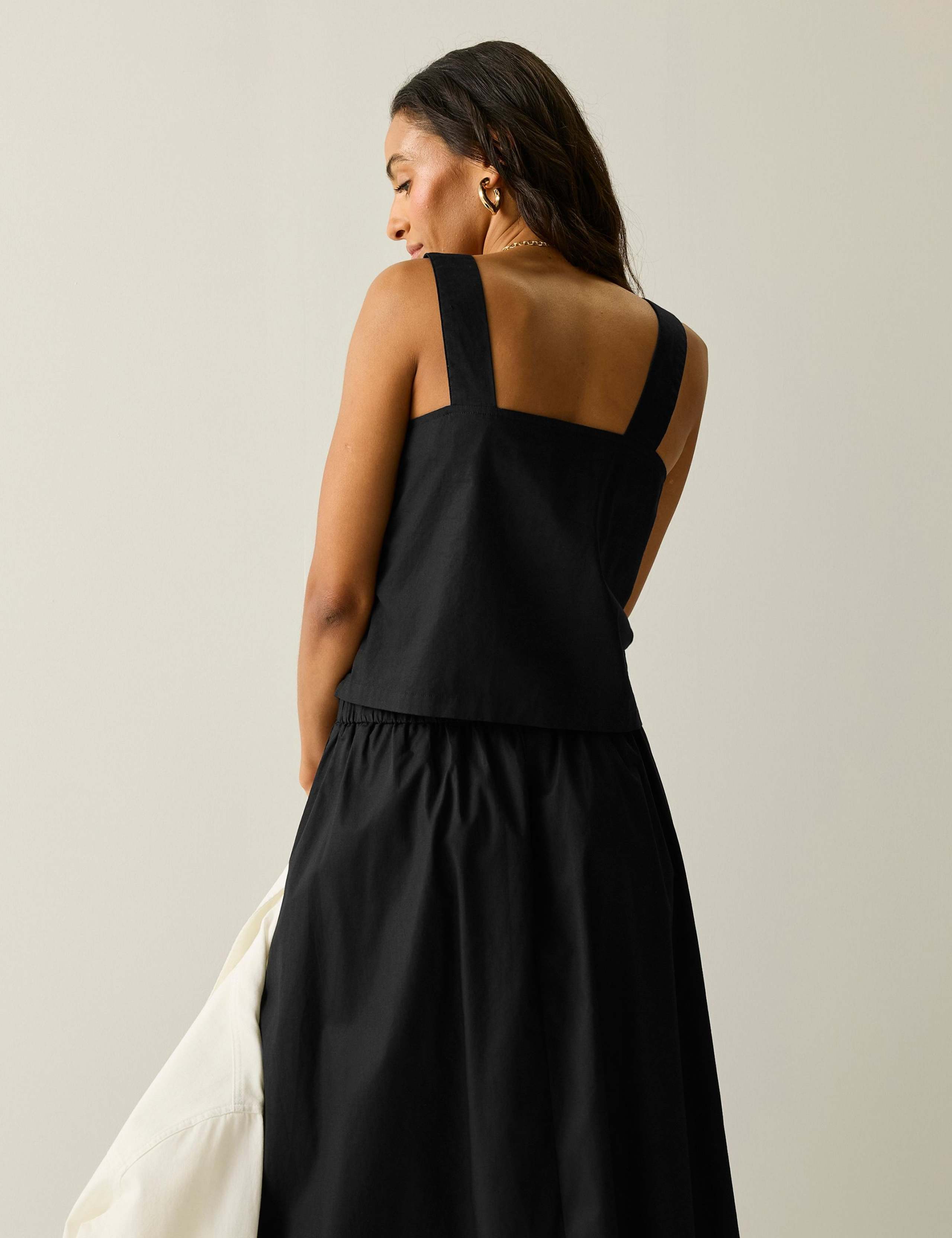 Laguna Pure Cotton Square Neck Vest Top 3 of 6