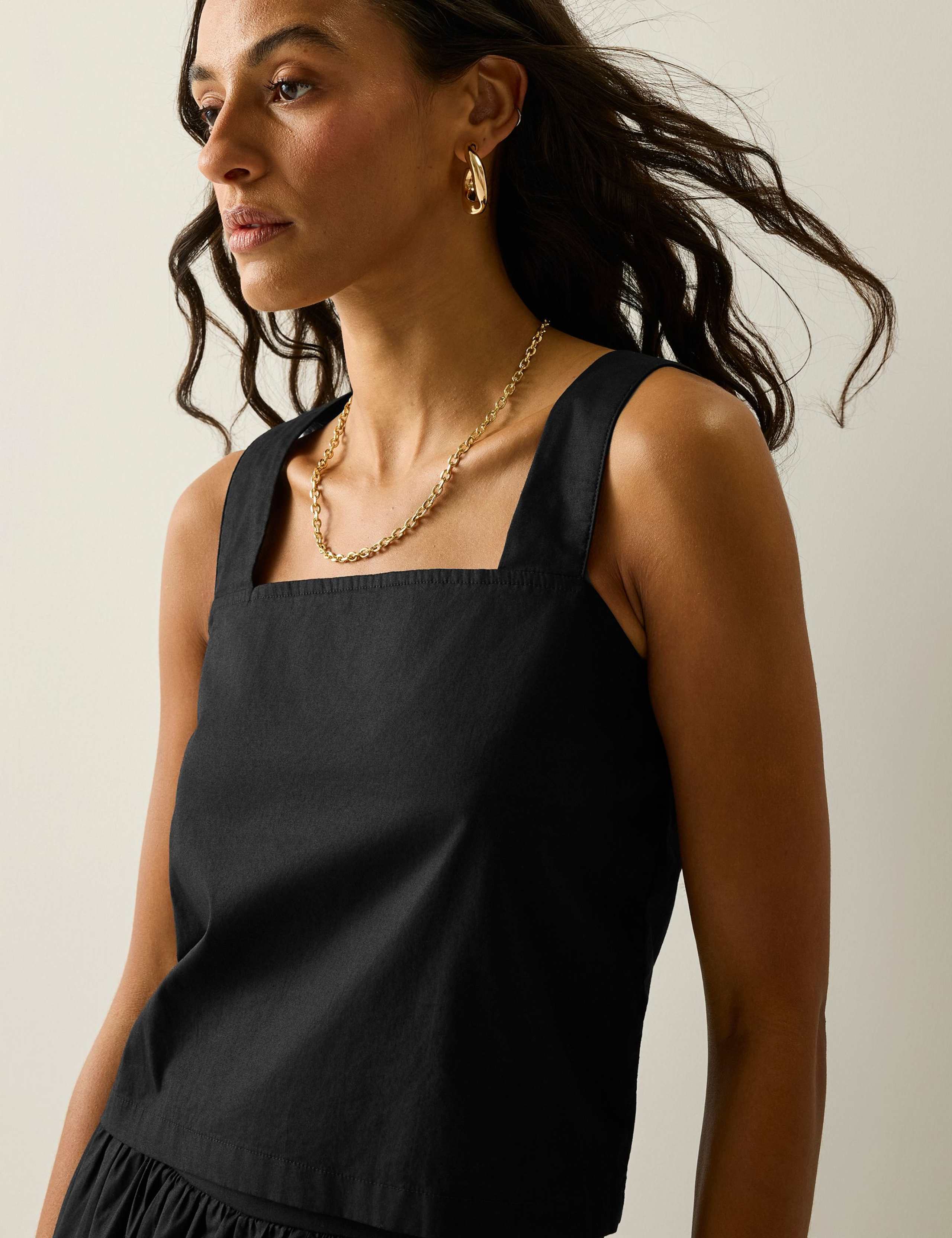 Laguna Pure Cotton Square Neck Vest Top 4 of 6