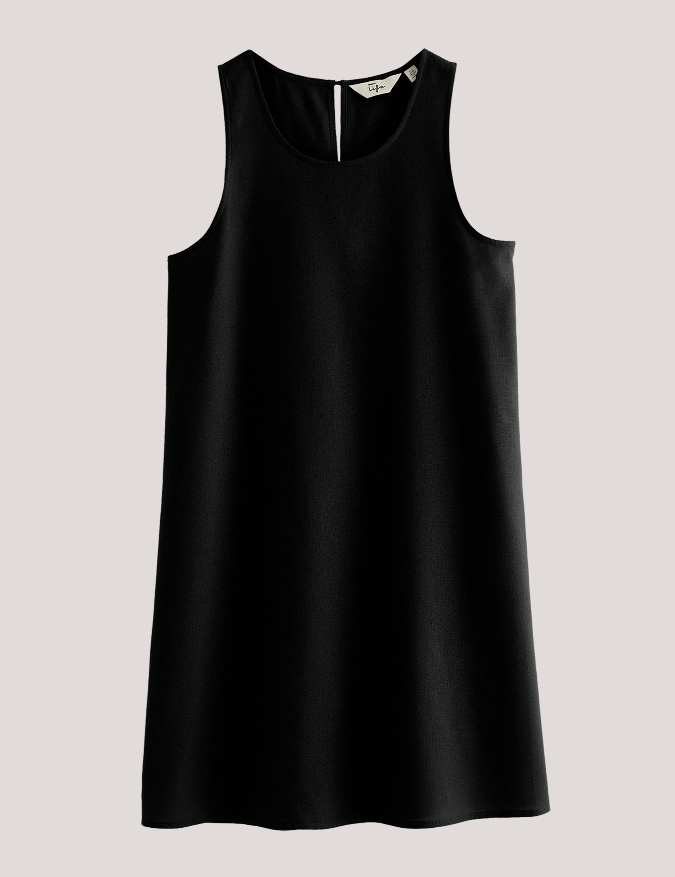 Kailua Mini Shift Dress with Linen 2 of 5