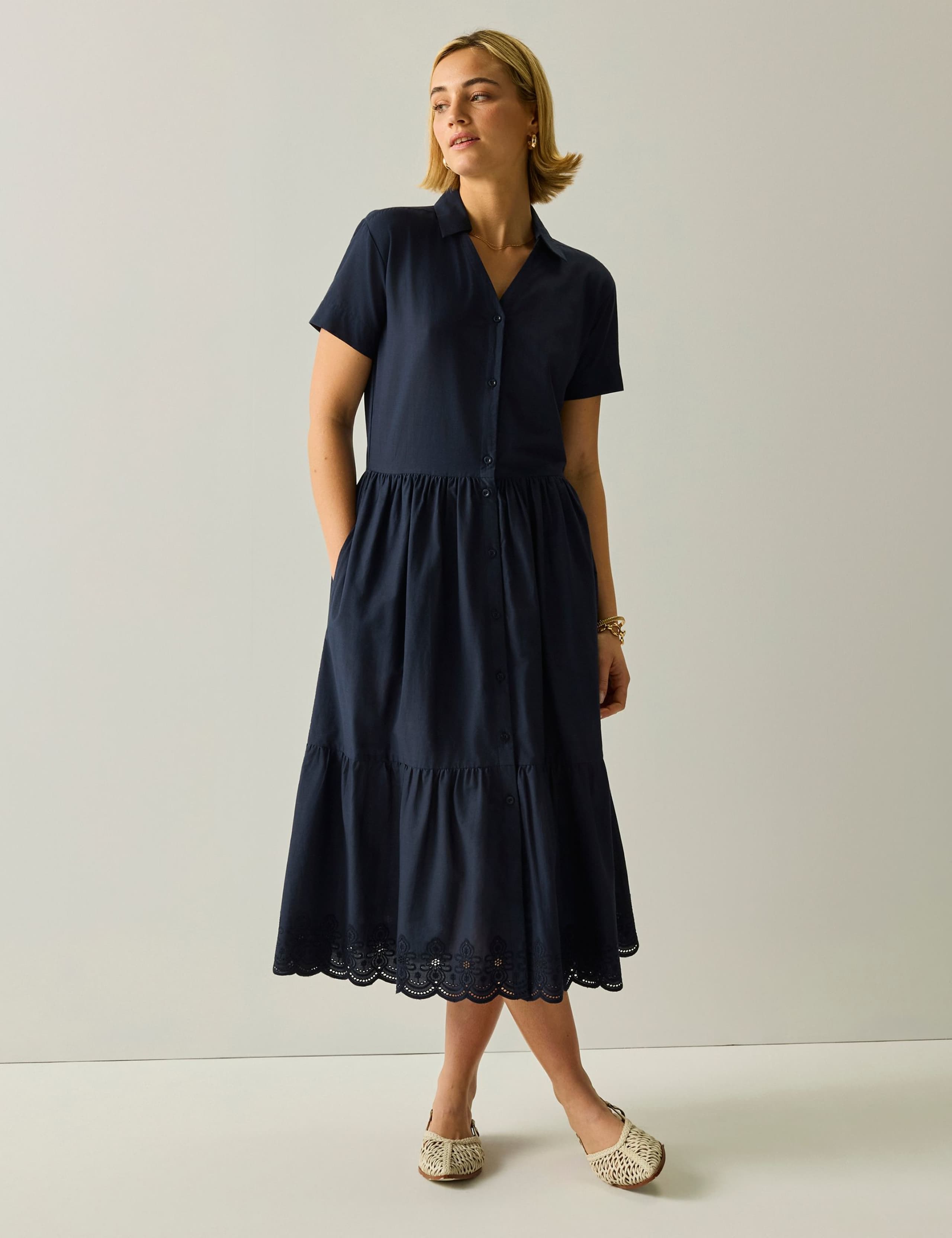 Navagio Pure Cotton Midi Shirt Dress 4 of 6