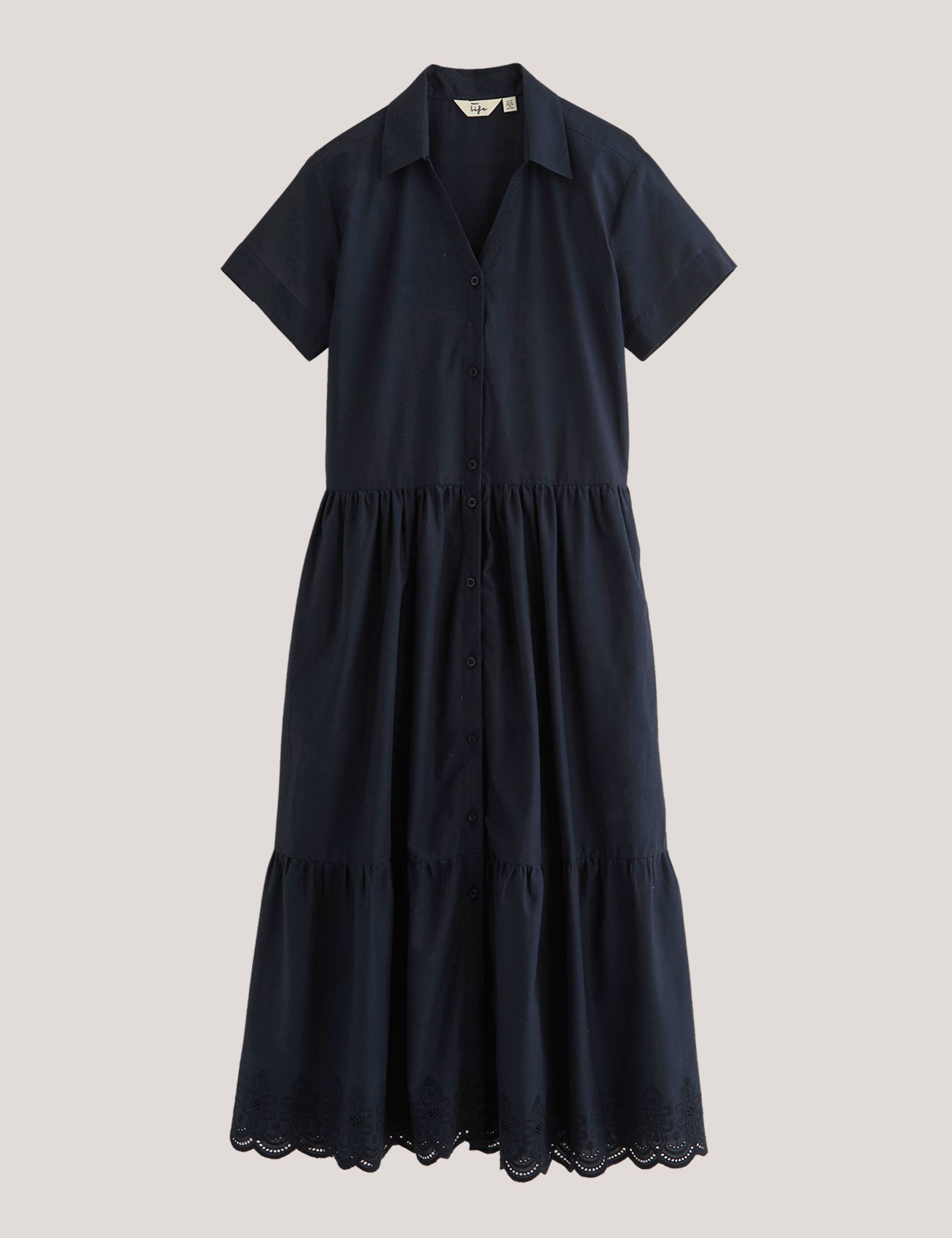 Navagio Pure Cotton Midi Shirt Dress 2 of 6