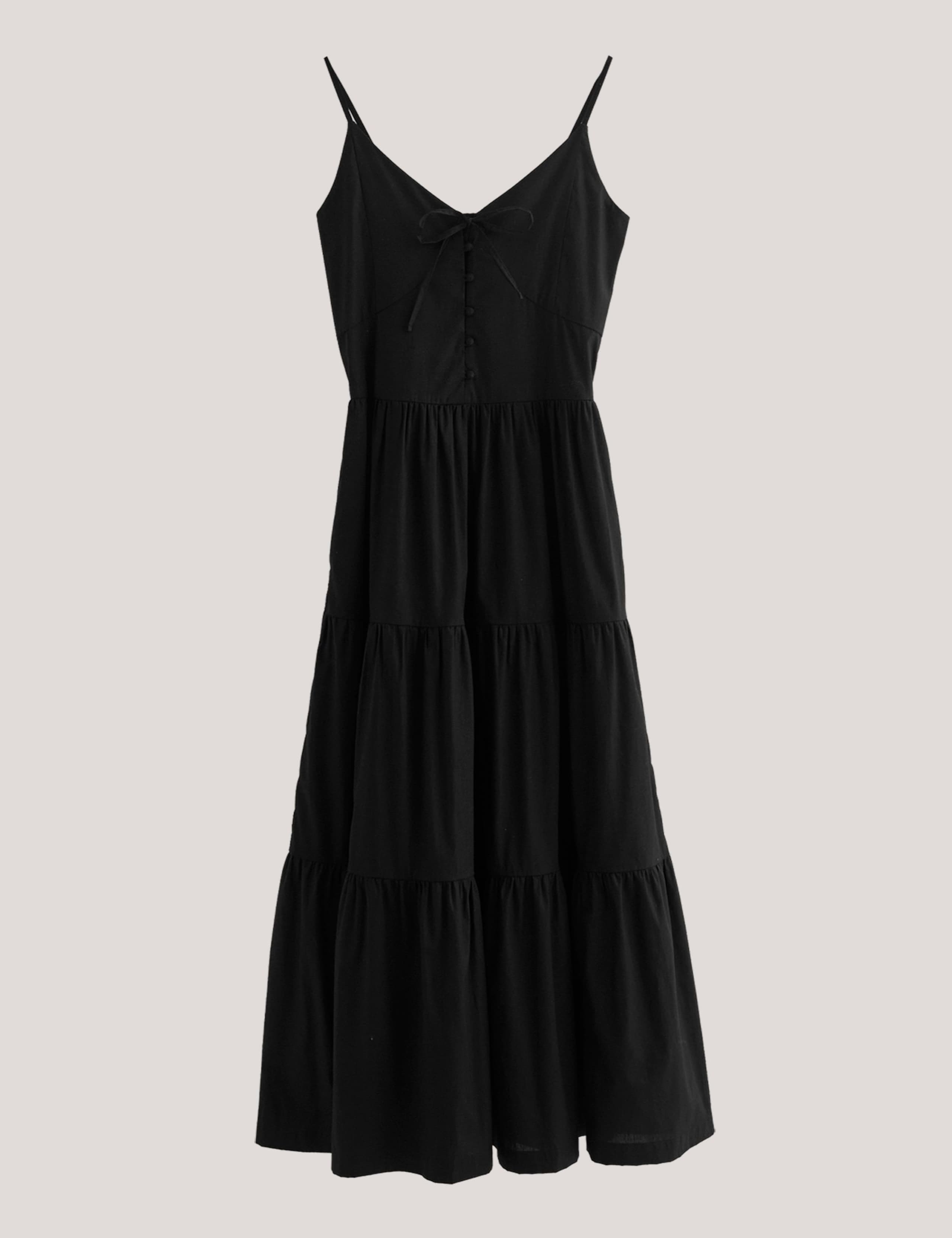 Perissa Pure Cotton V-Neck Midi Dress 2 of 6