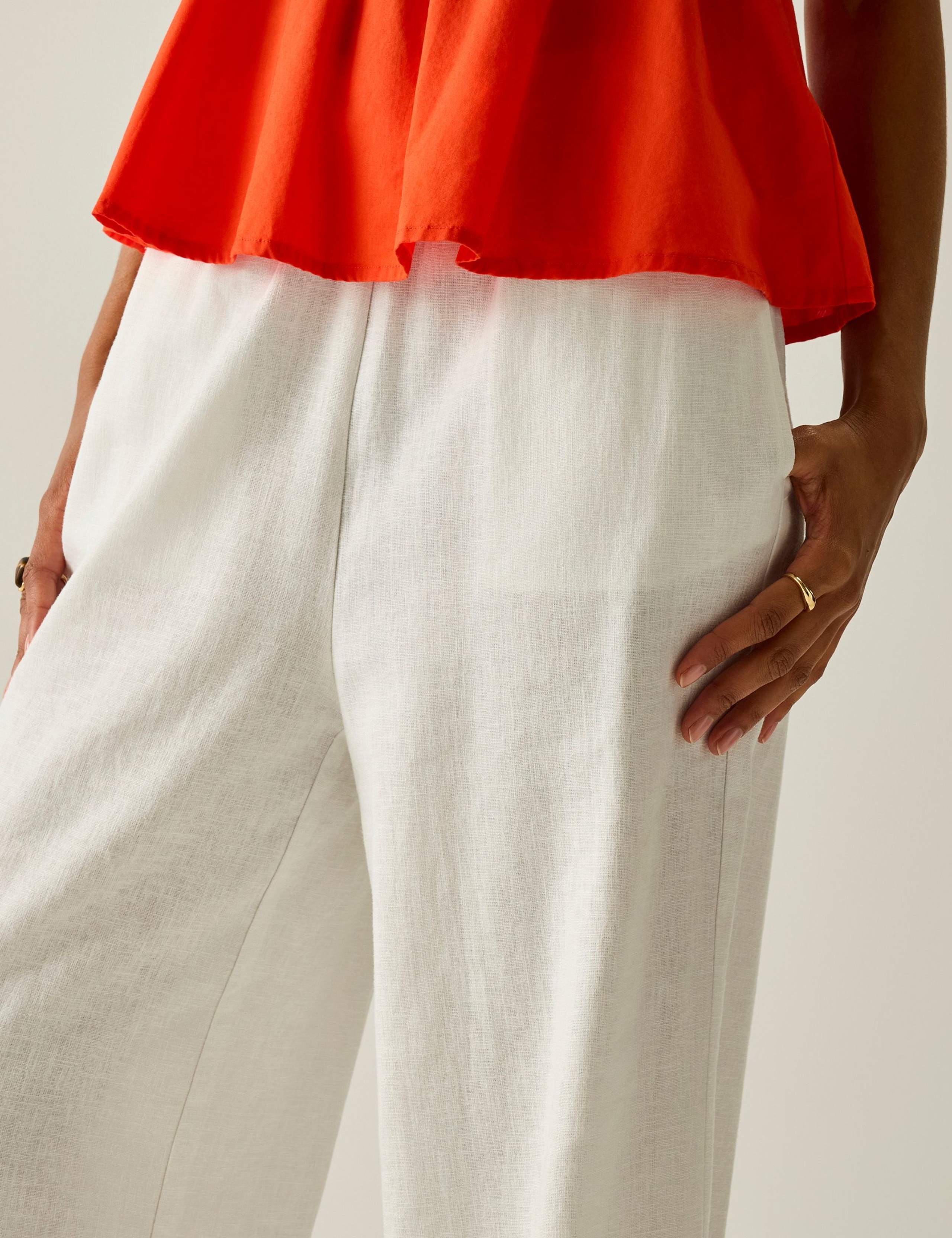 Talamanca Straight Leg Trousers with Linen 4 of 6