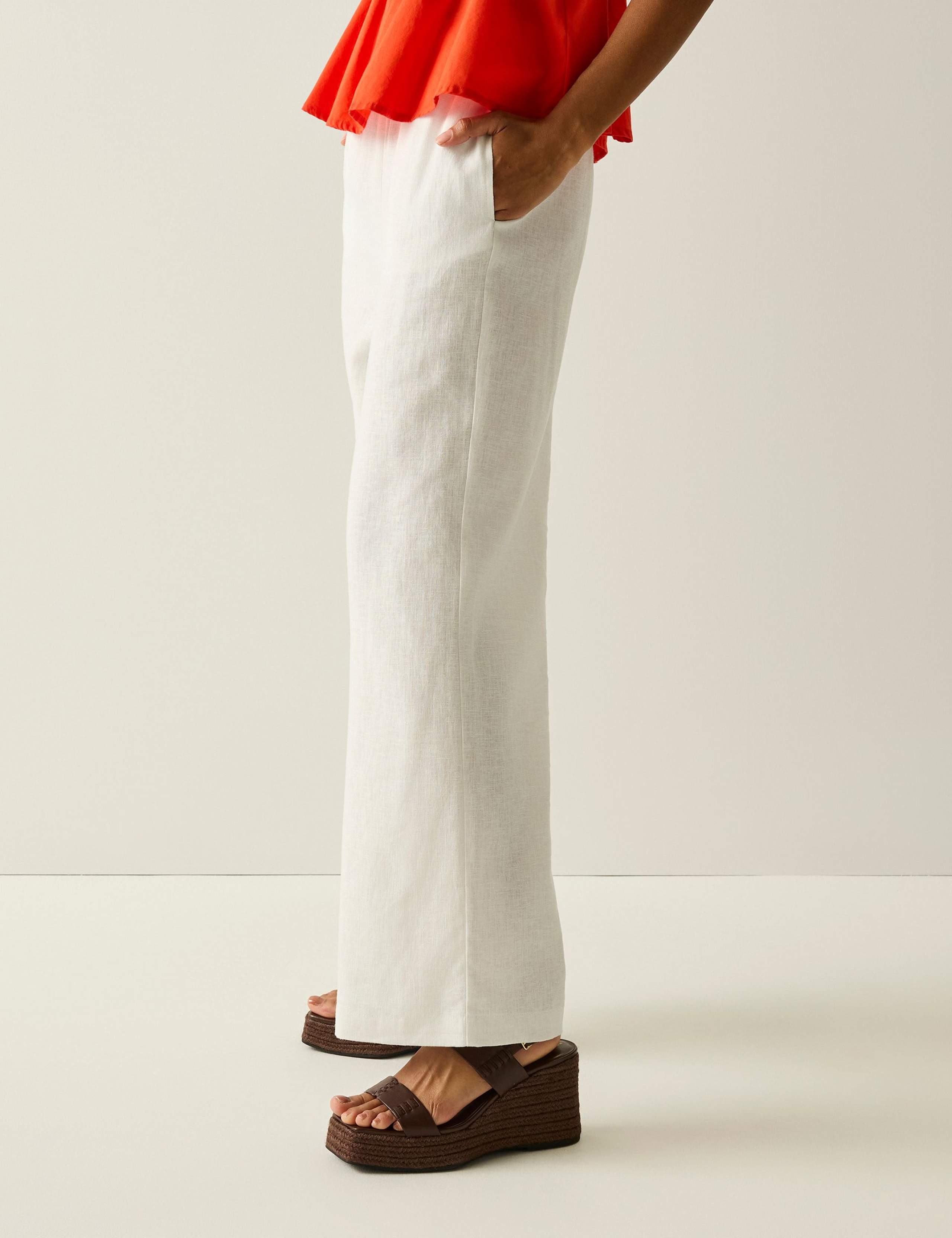 Talamanca Straight Leg Trousers with Linen 5 of 6