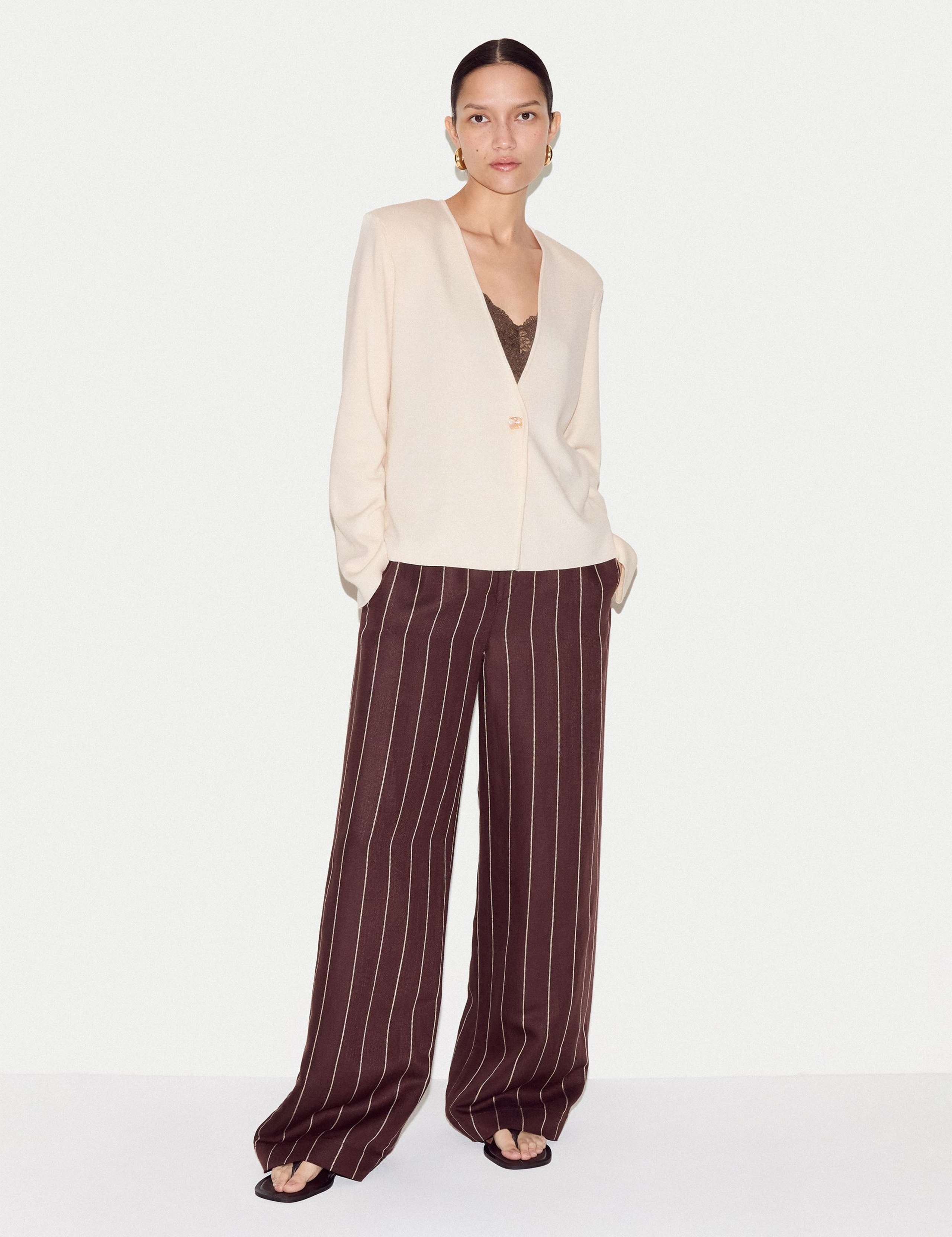 Wool Blend Knitted Jacket 3 of 6