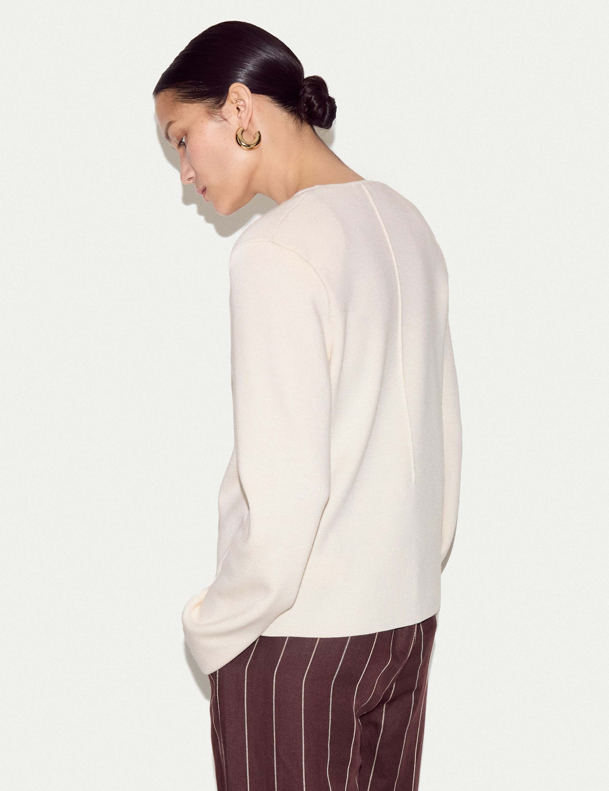 Wool Blend Knitted Jacket 5 of 6