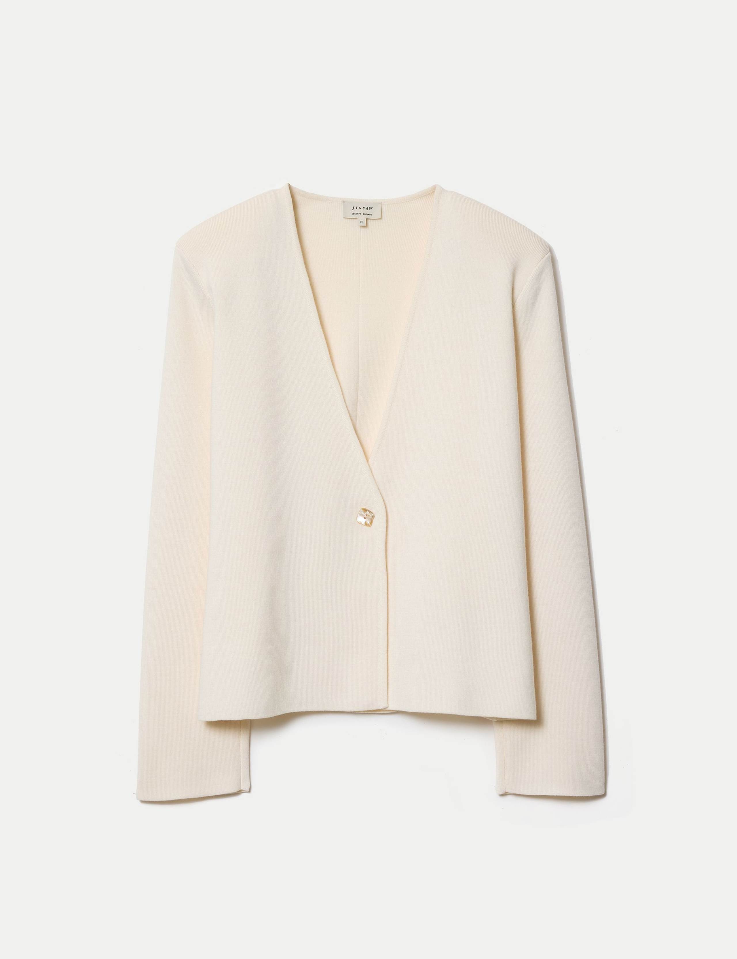 Wool Blend Knitted Jacket 2 of 6