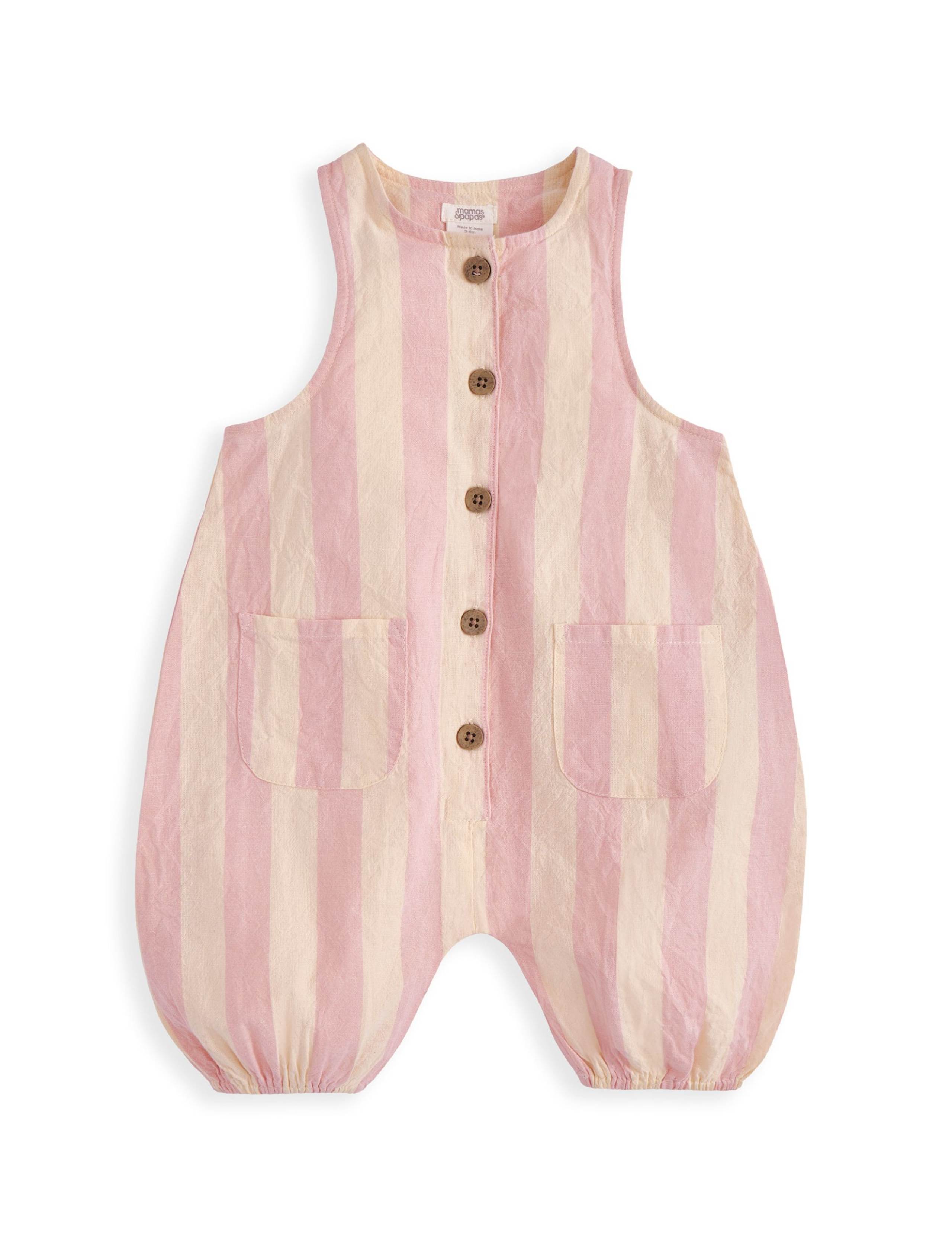 Pure Cotton Striped Romper (0-3 Years) 2 of 2