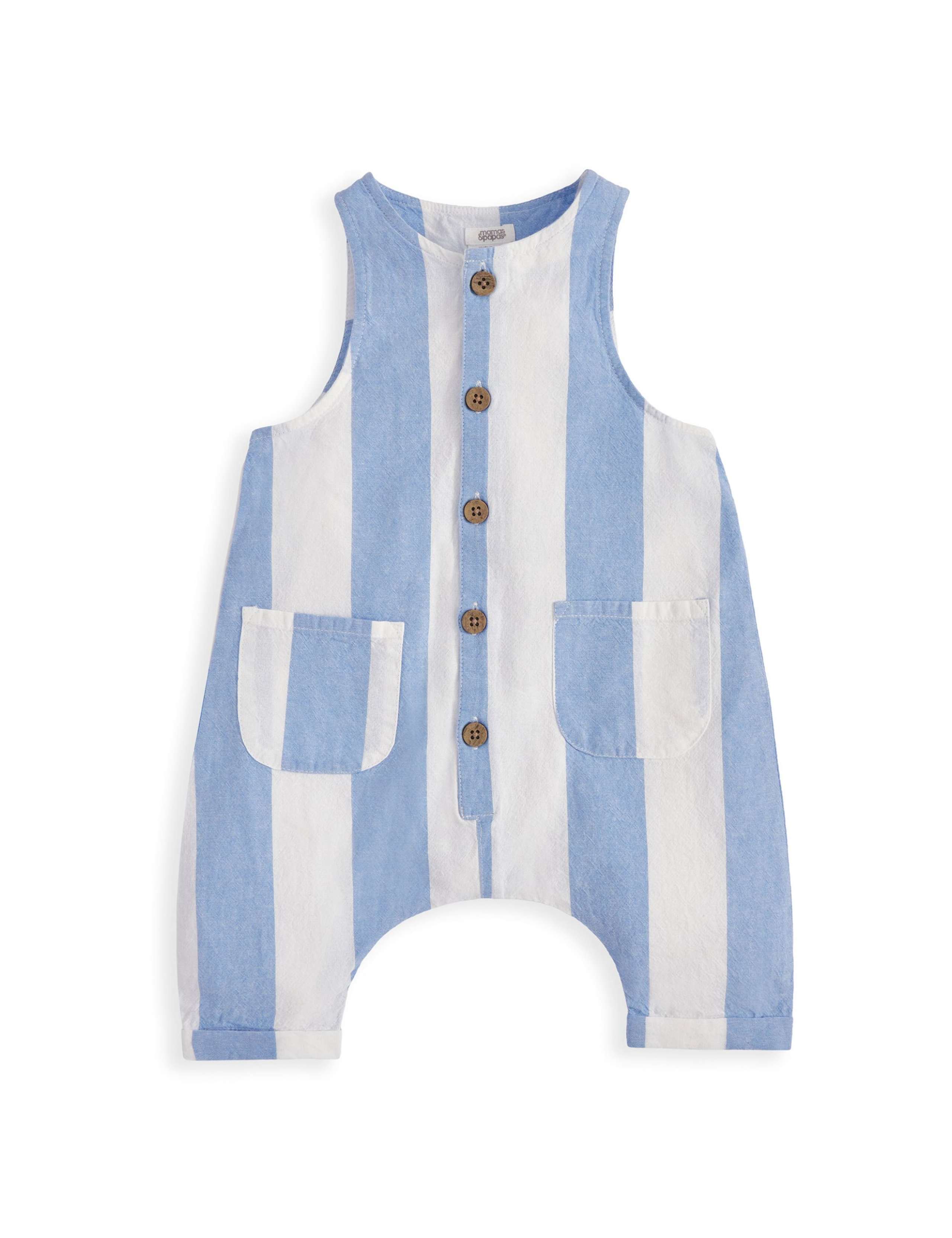 Pure Cotton Striped Romper (0-3 Years) 2 of 2