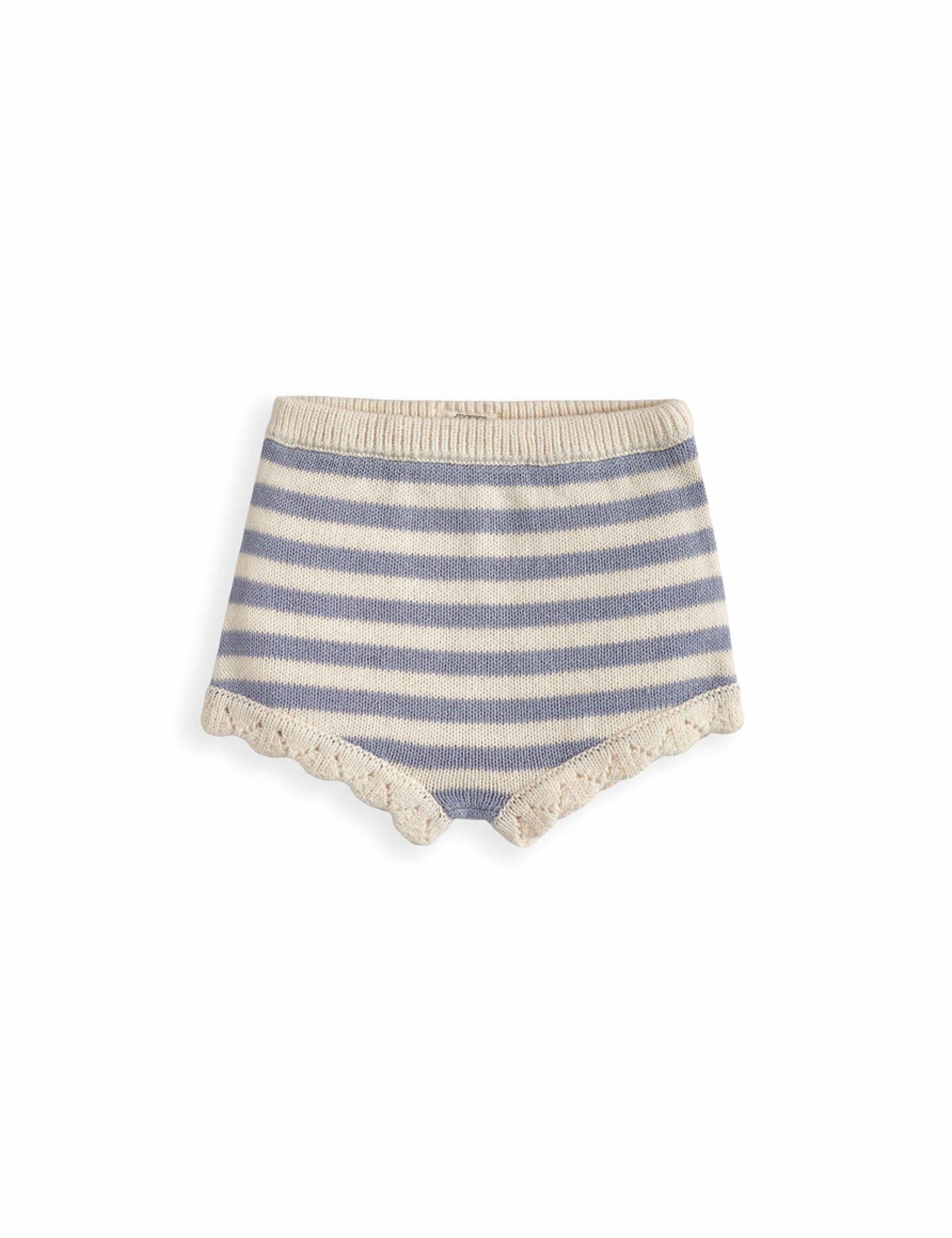 2 Piece Pure Cotton Striped Top & Shorts Set (0-3 Yrs) 4 of 4