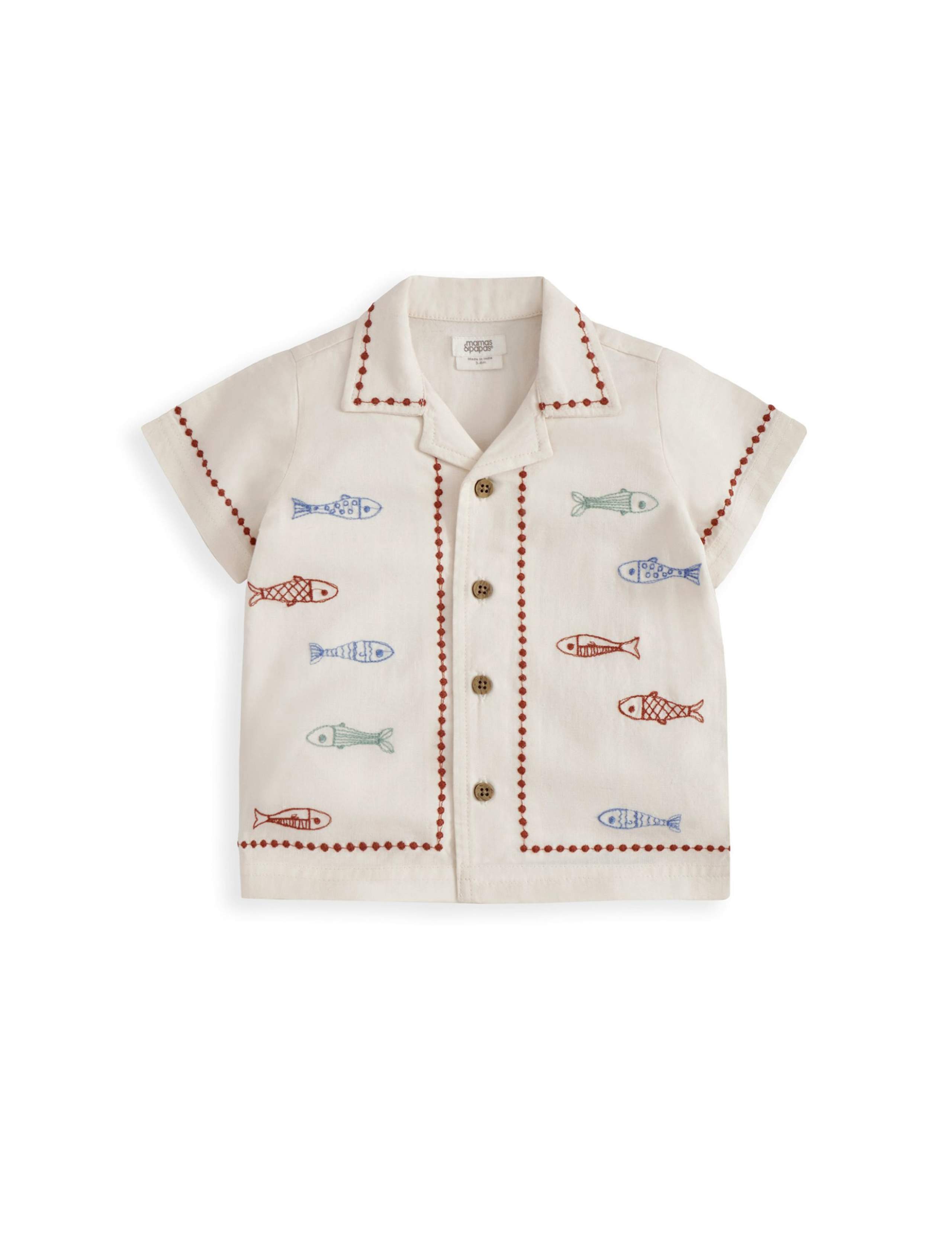 2 Piece Fish Embroidery Top & Bottom Set (0-3 Years) 3 of 4