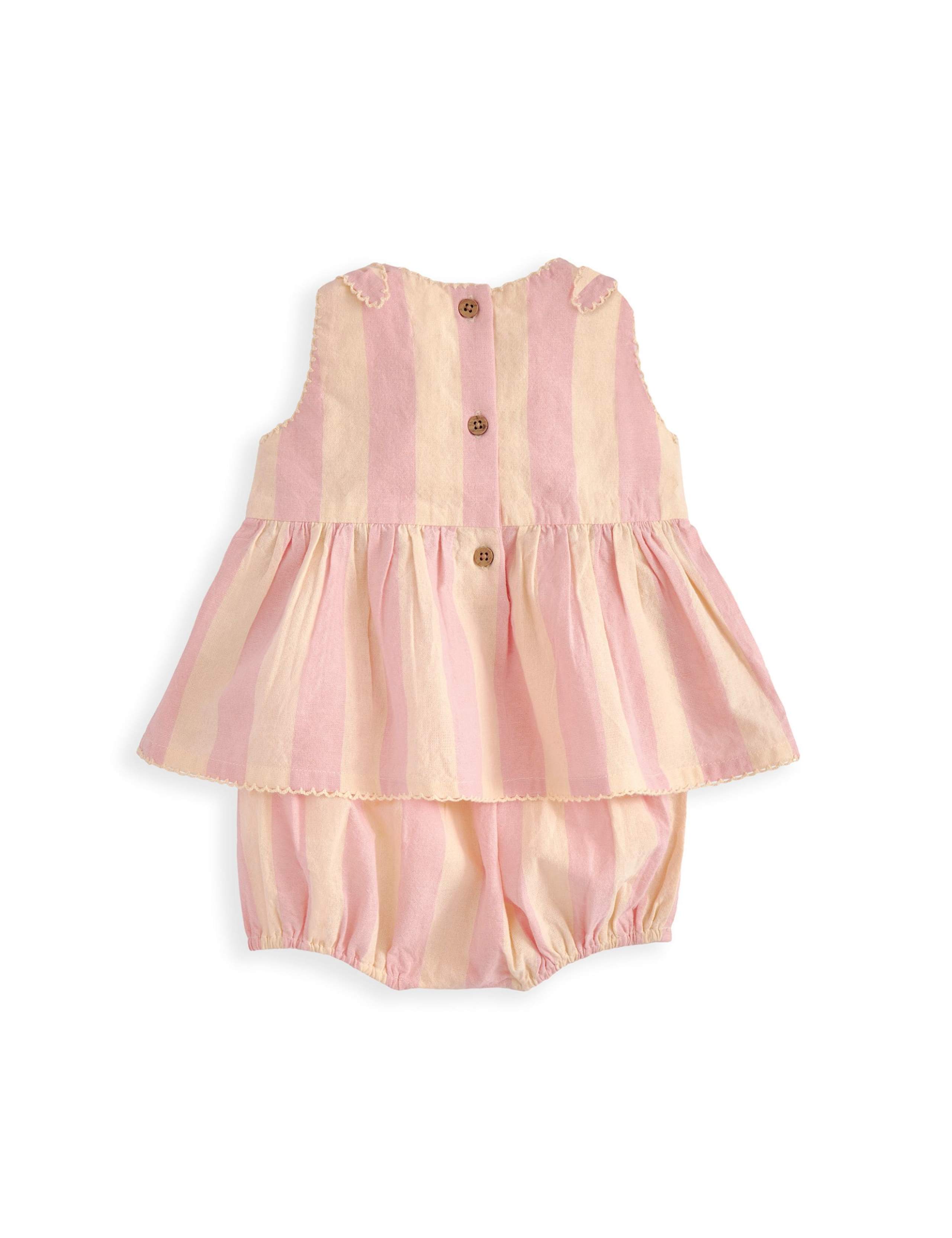 2 Piece Pure Cotton Embroidered Outfit (0-24 Mths) 3 of 5