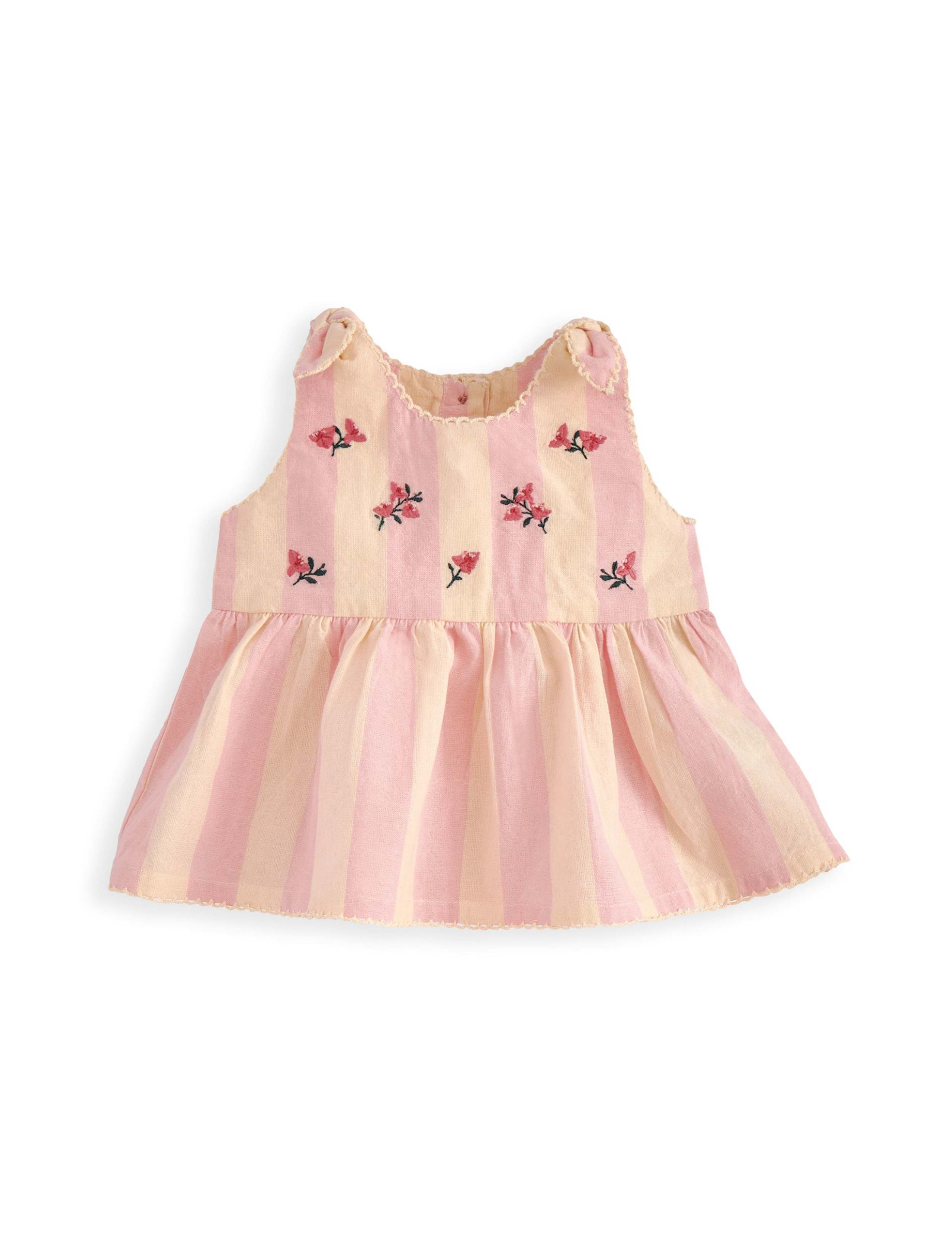 2 Piece Pure Cotton Embroidered Outfit (0-24 Mths) 5 of 5