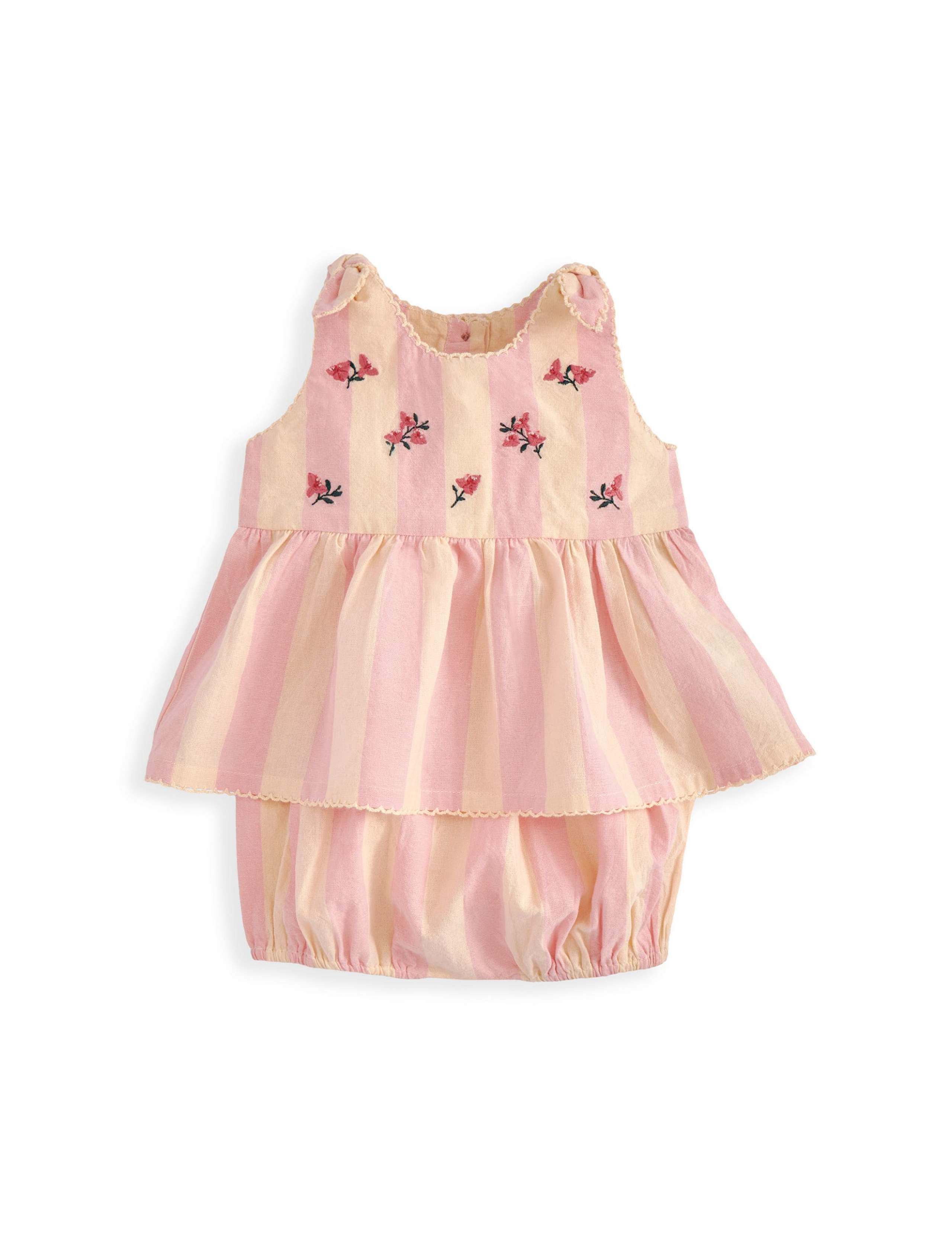 2 Piece Pure Cotton Embroidered Outfit (0-24 Mths) 2 of 5