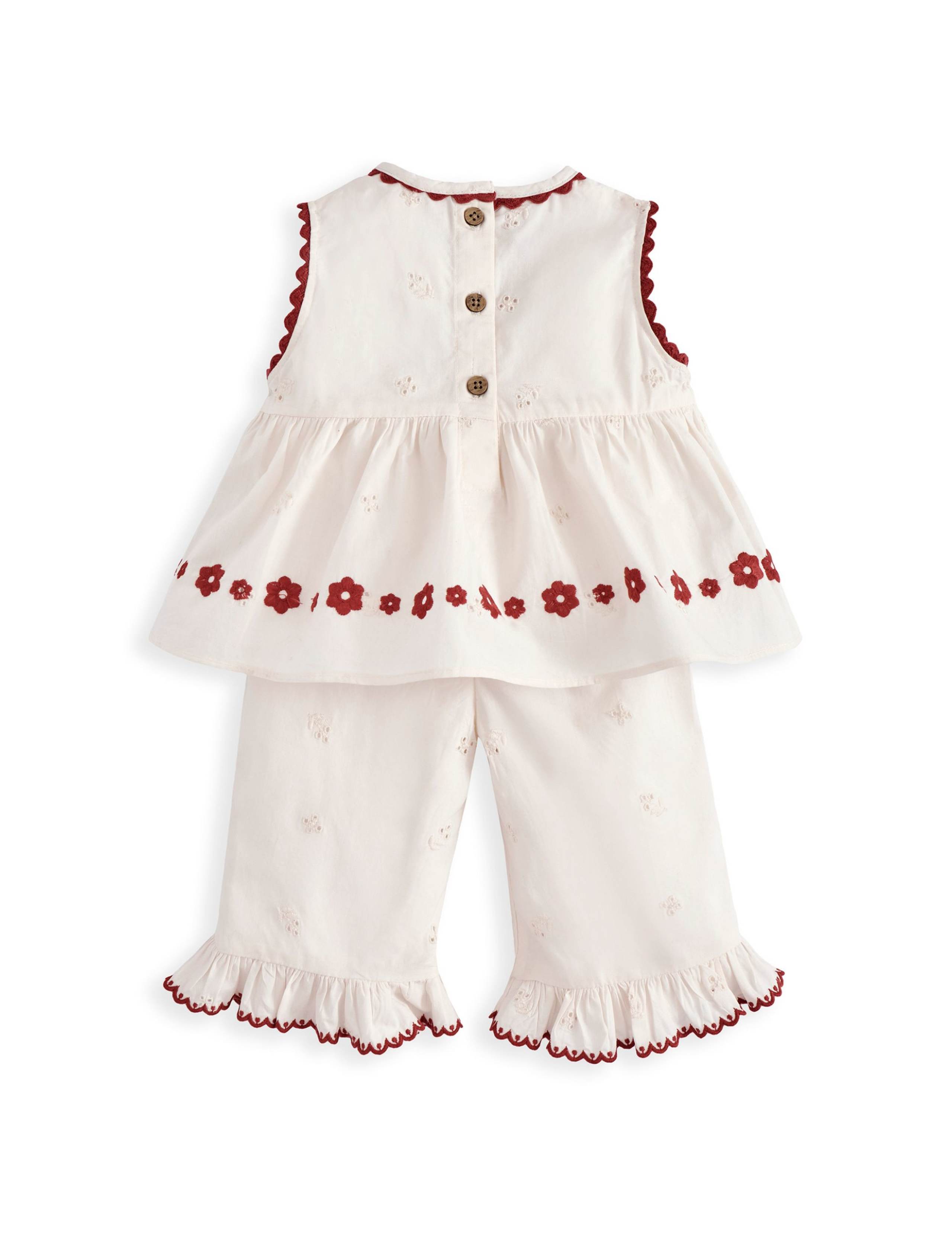 2 Piece Pure Cotton Floral Top & Bottom Set (0-3 Years) 2 of 5