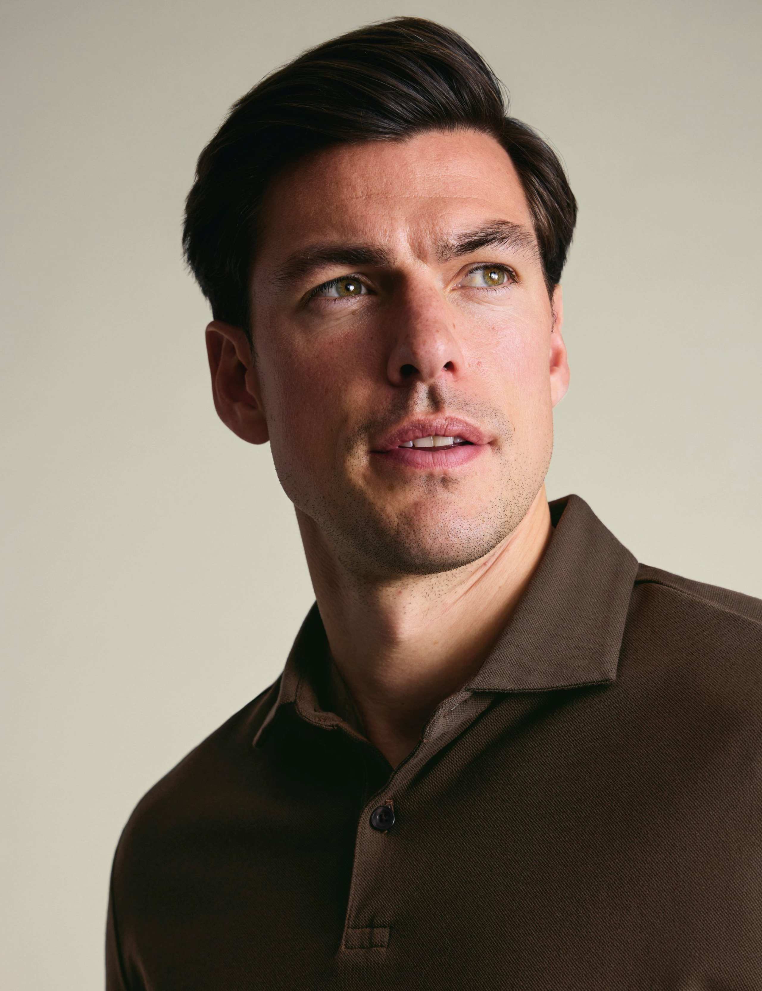 Cotton Rich Pique Long Sleeve Polo Shirt 3 of 6