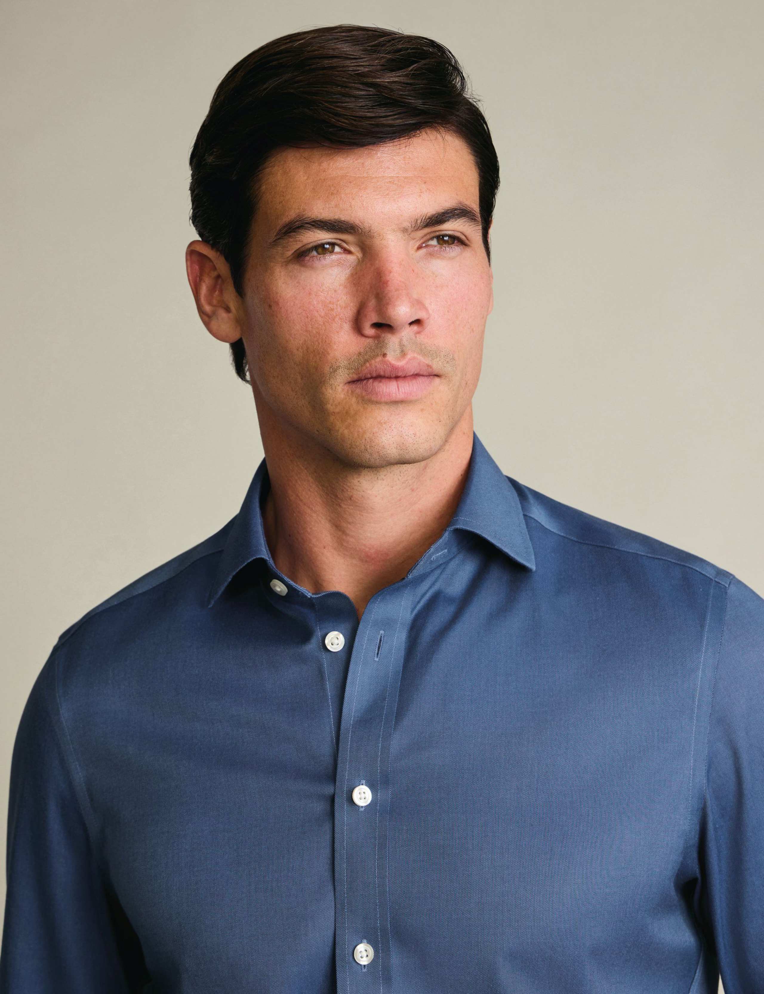 Slim Fit Non Iron Pure Cotton Twill Shirt 3 of 6