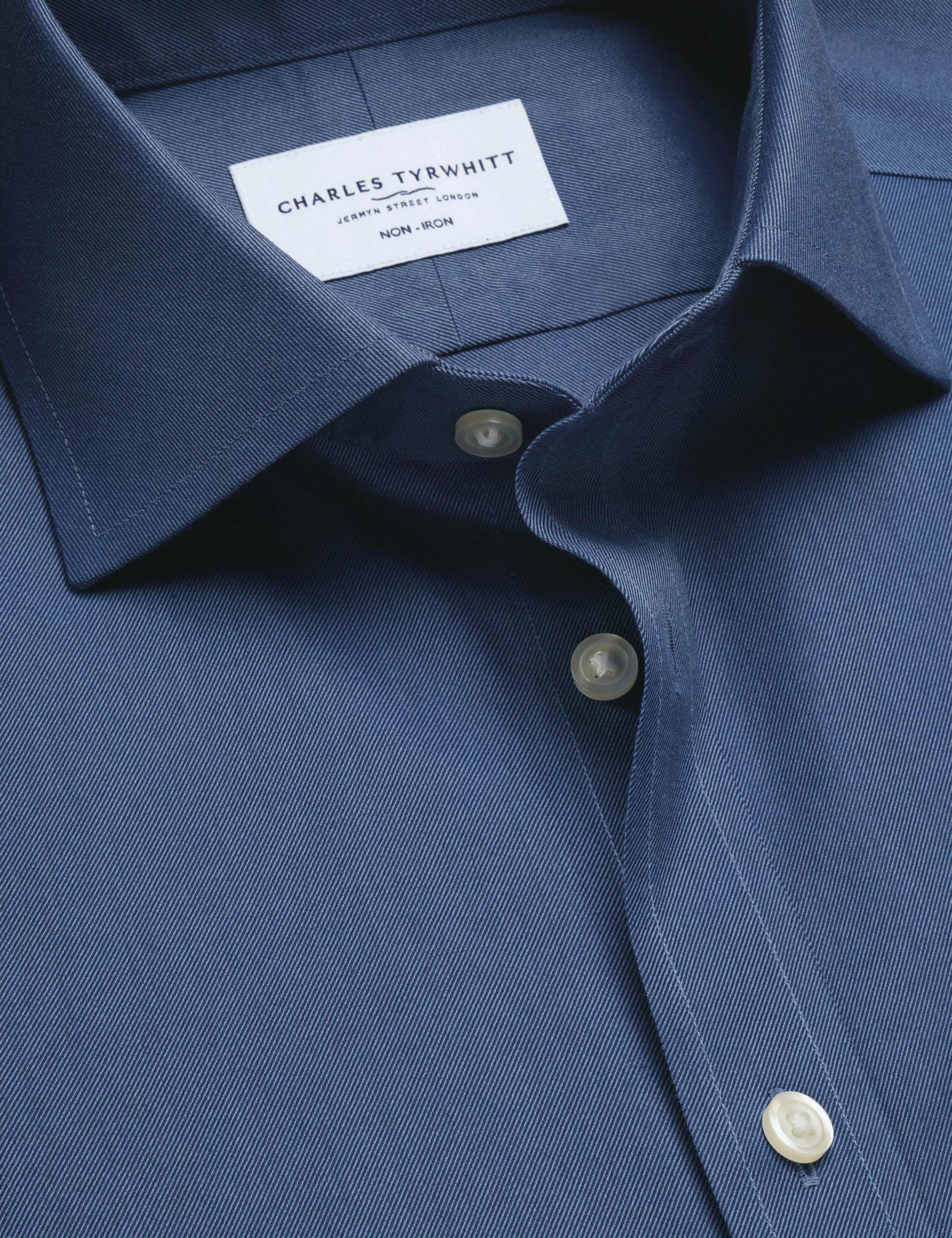 Slim Fit Non Iron Pure Cotton Twill Shirt 6 of 6