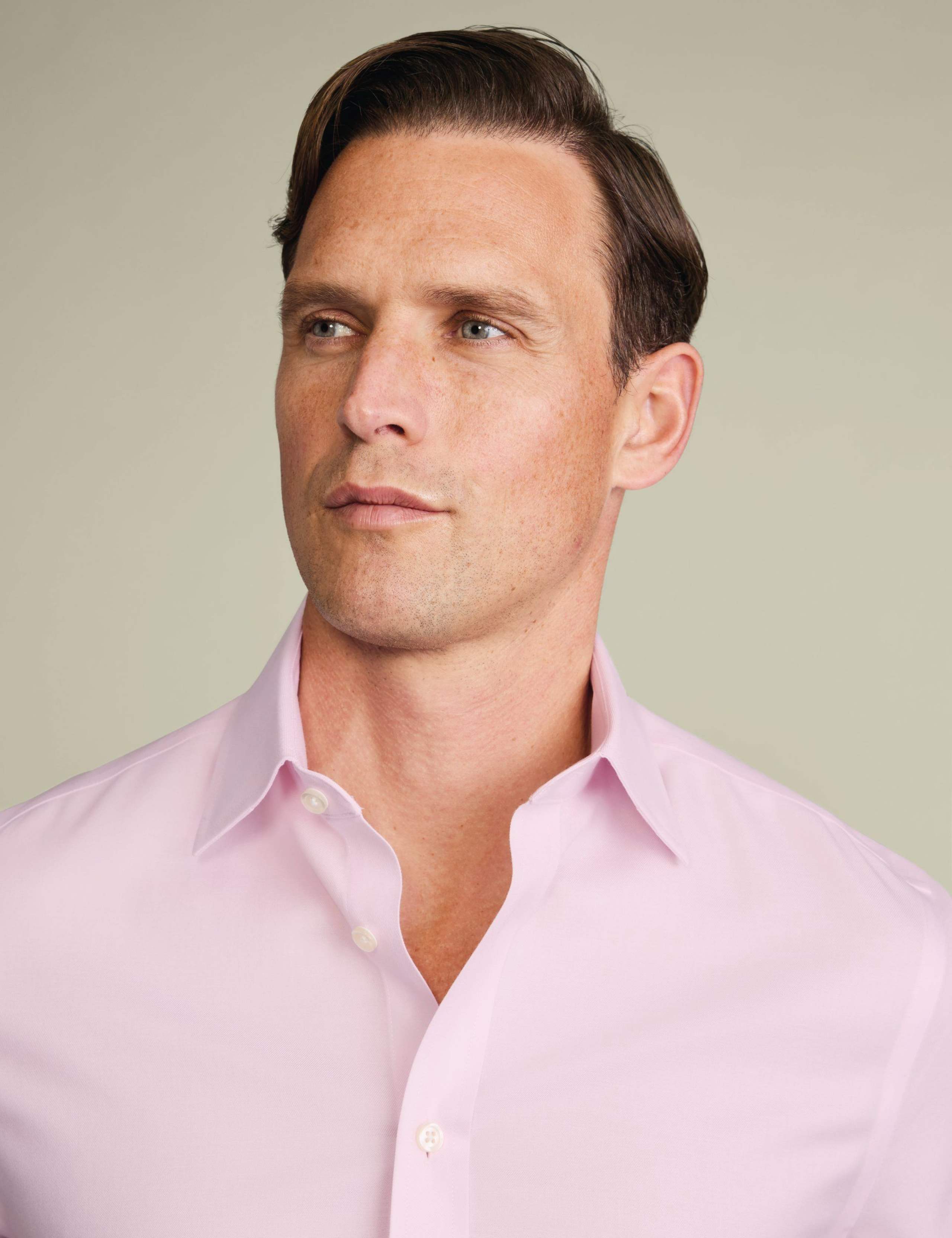 Slim Fit Non Iron Pure Cotton Twill Shirt 3 of 6