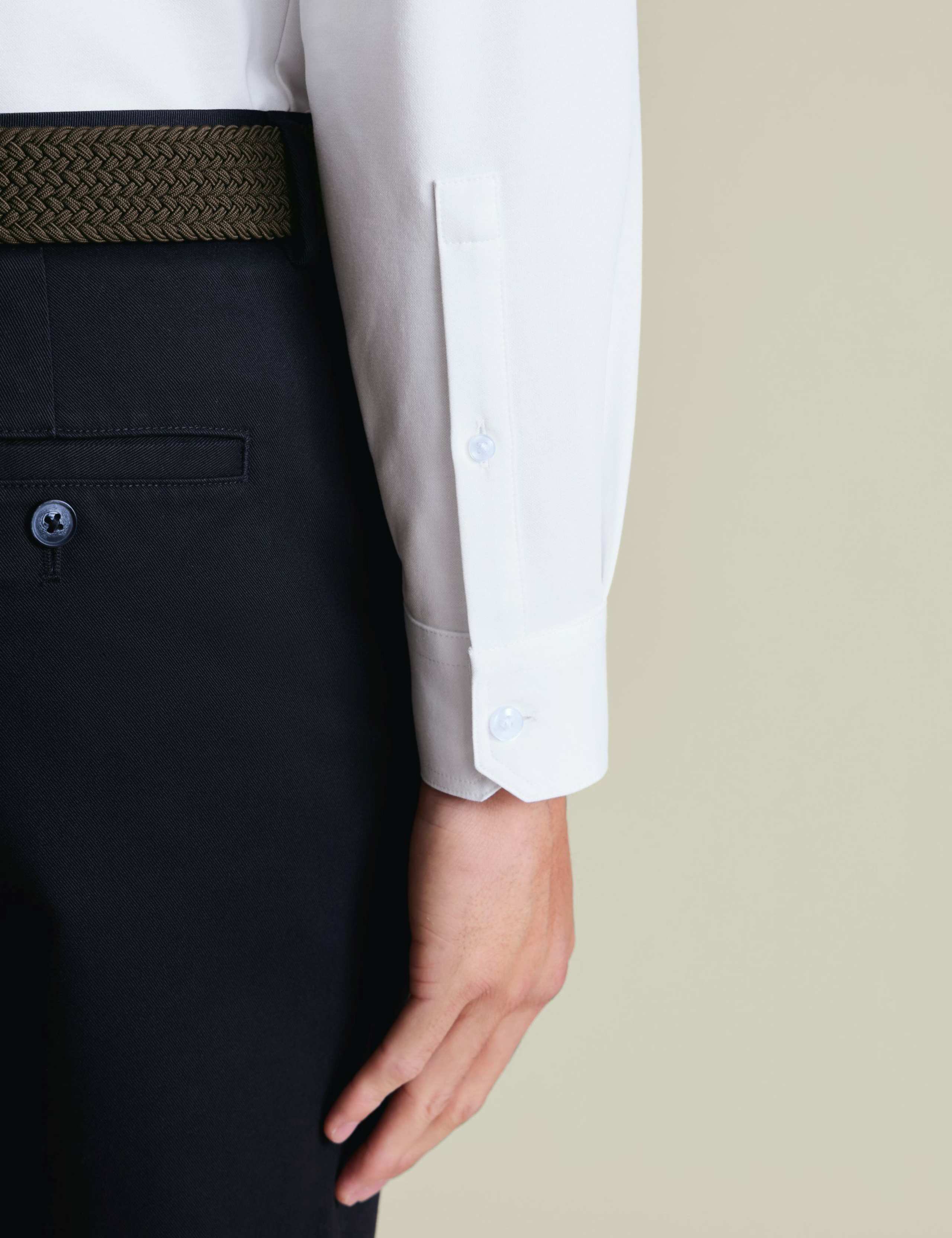 Performance Cotton Blend Long Sleeve Polo Shirt 5 of 7