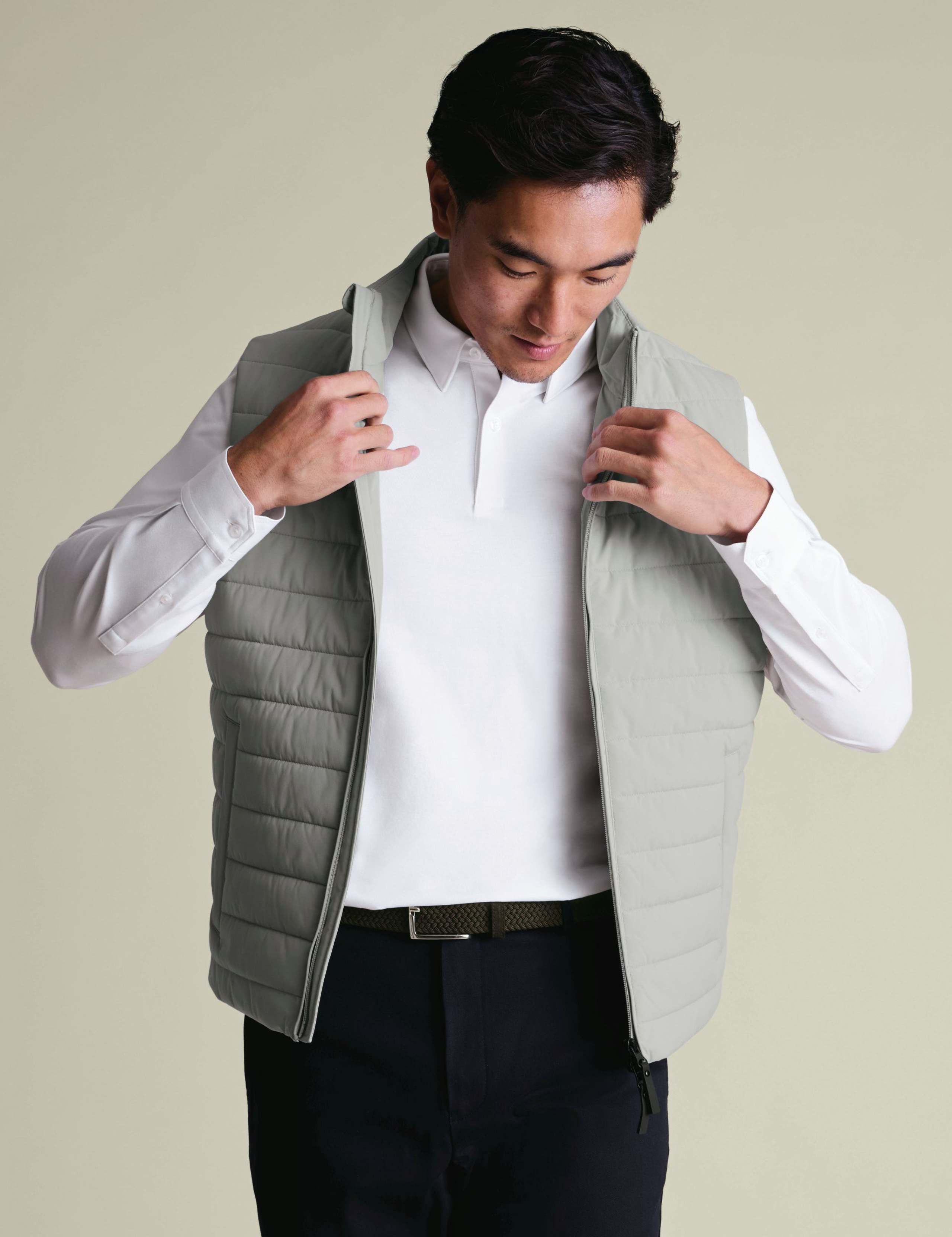 Performance Cotton Blend Long Sleeve Polo Shirt 7 of 7