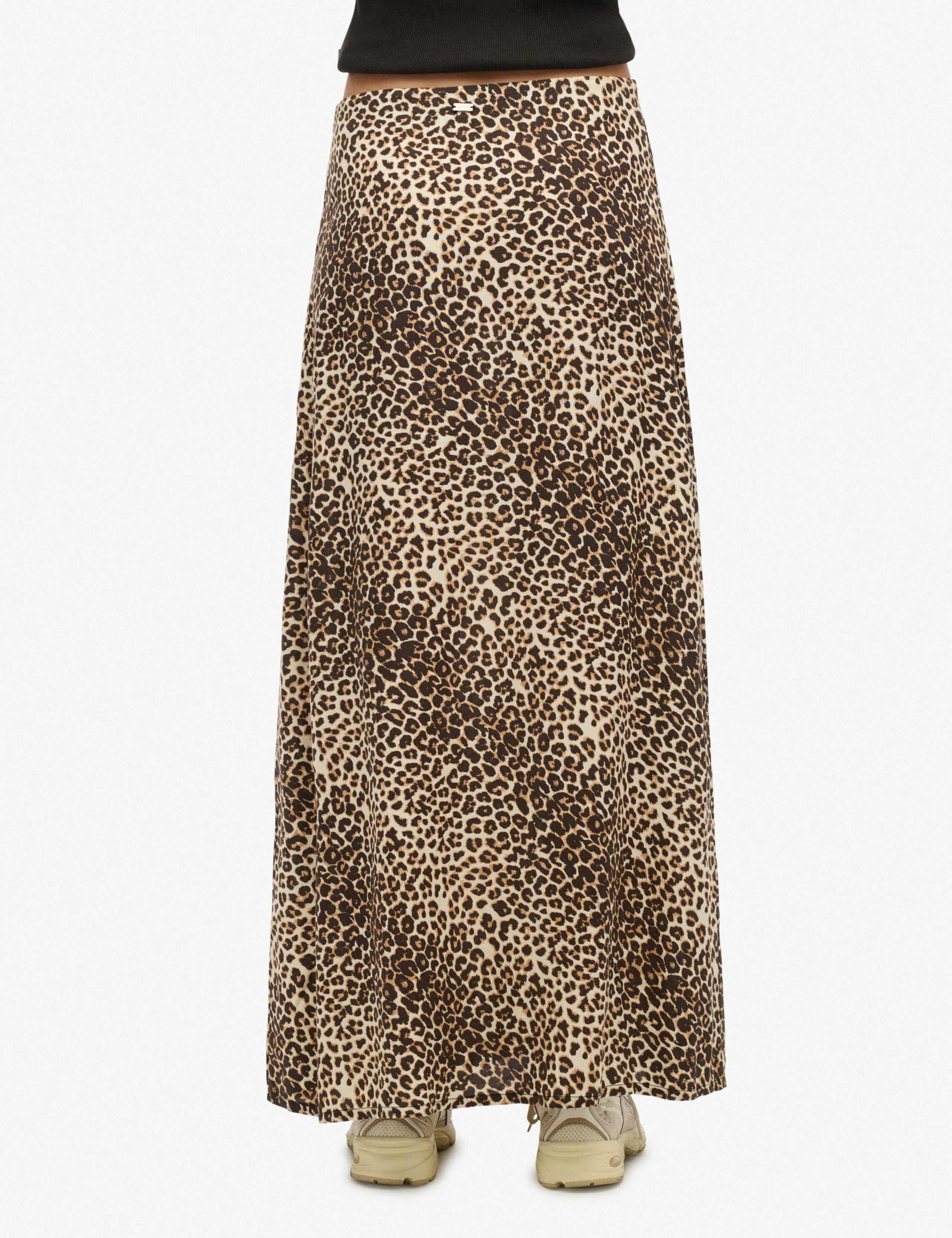 Leopard Print Maxi Column Skirt 6 of 7