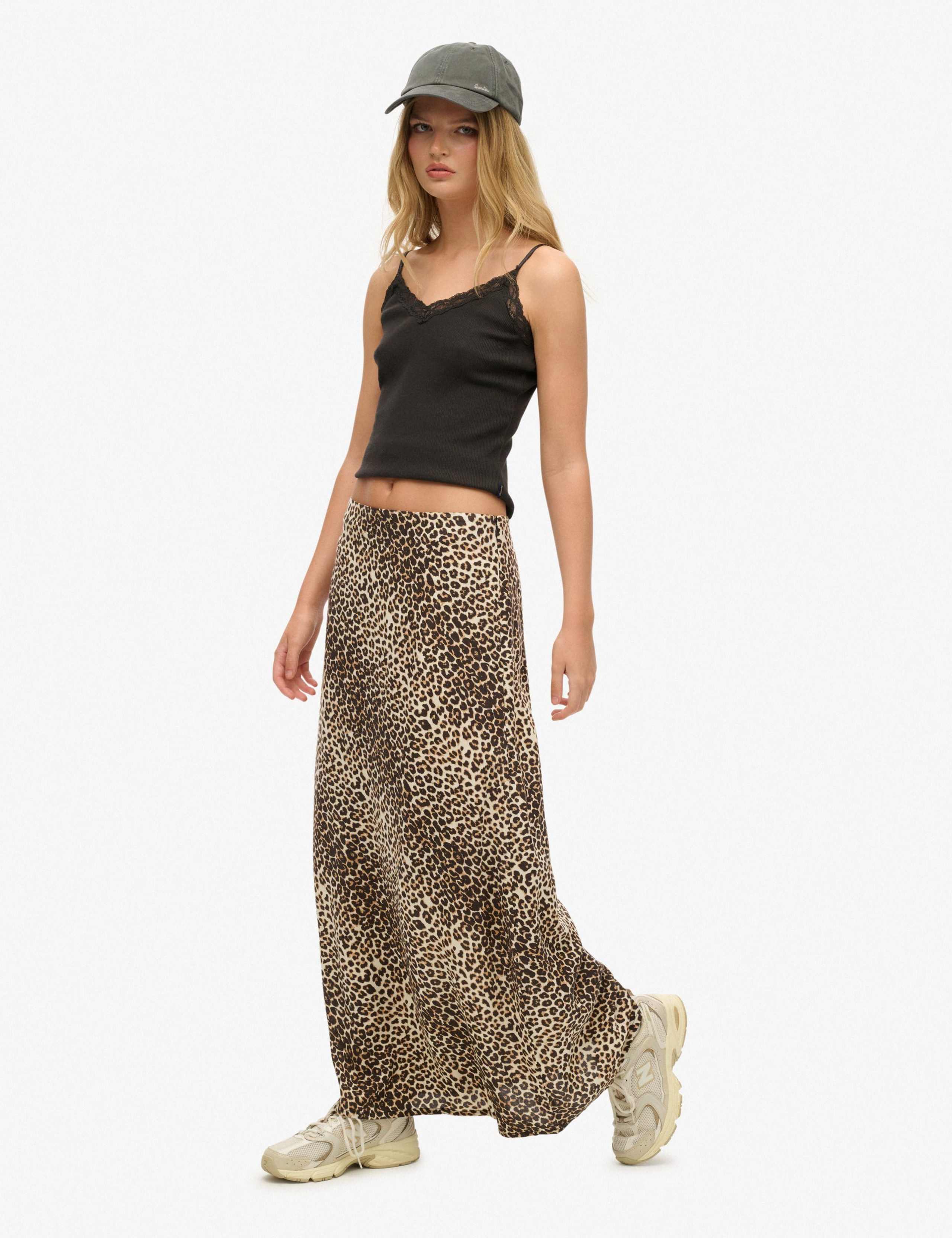 Leopard Print Maxi Column Skirt 7 of 7