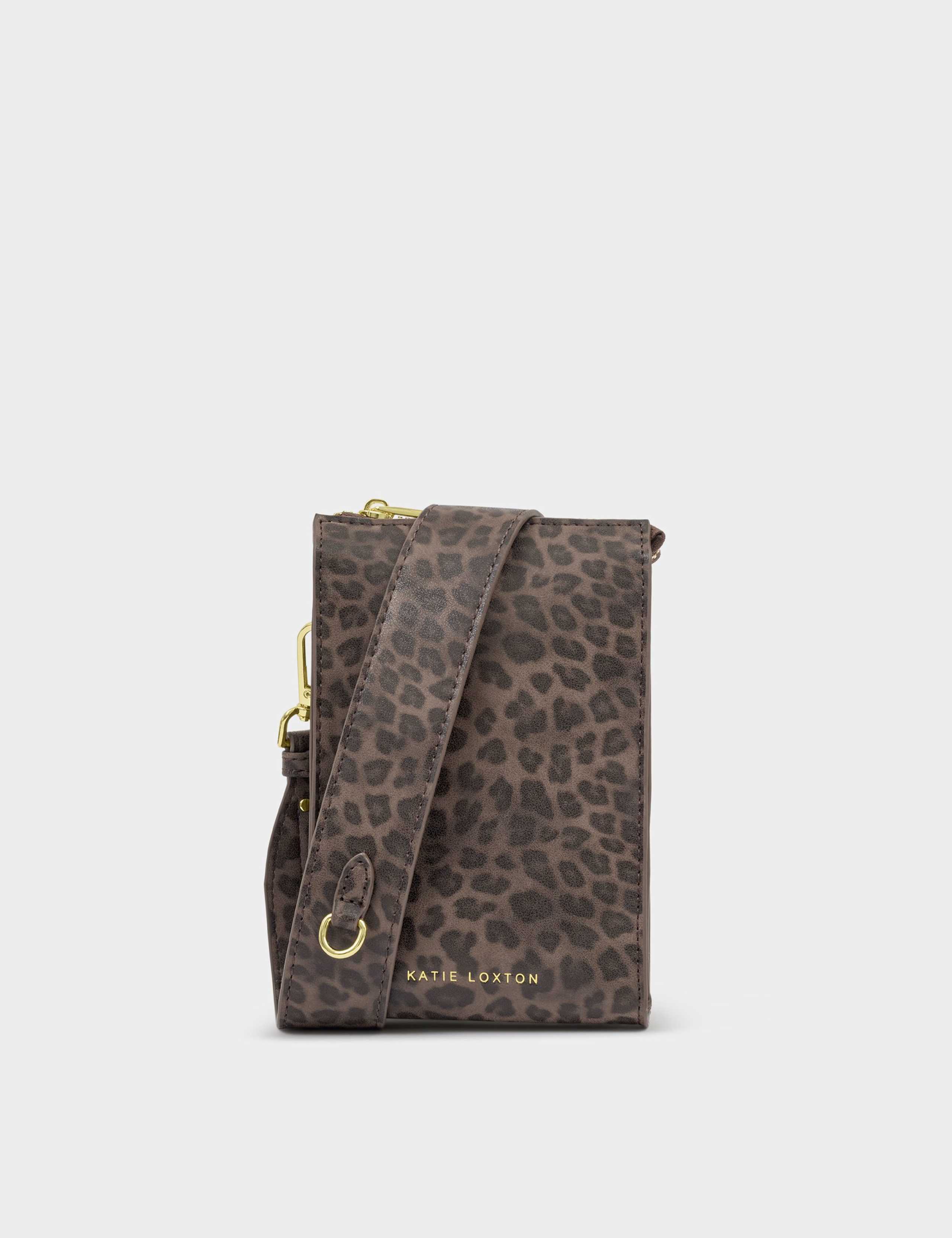 Faux Leather Leopard Print Cross Body Bag 2 of 7