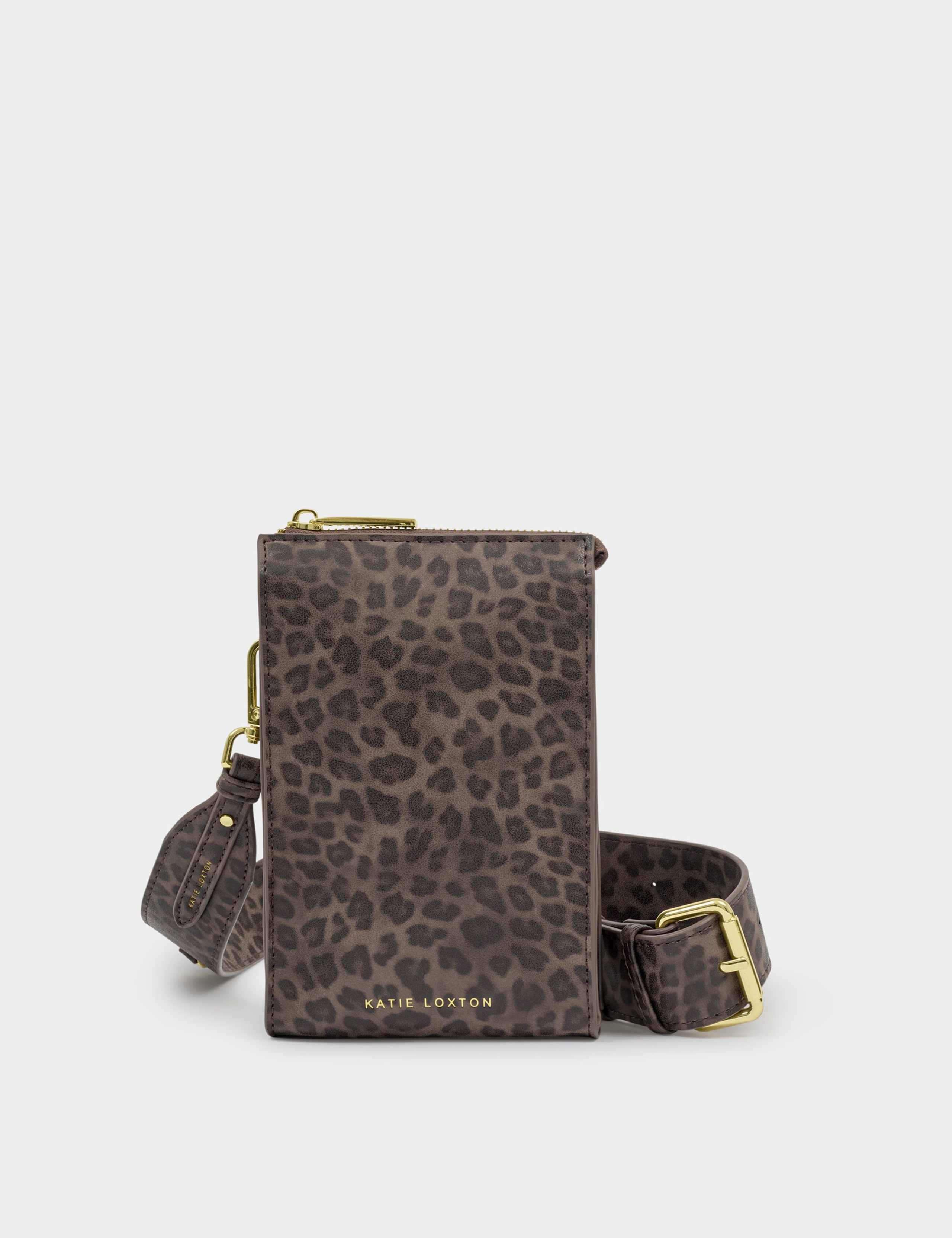 Faux Leather Leopard Print Cross Body Bag 3 of 7