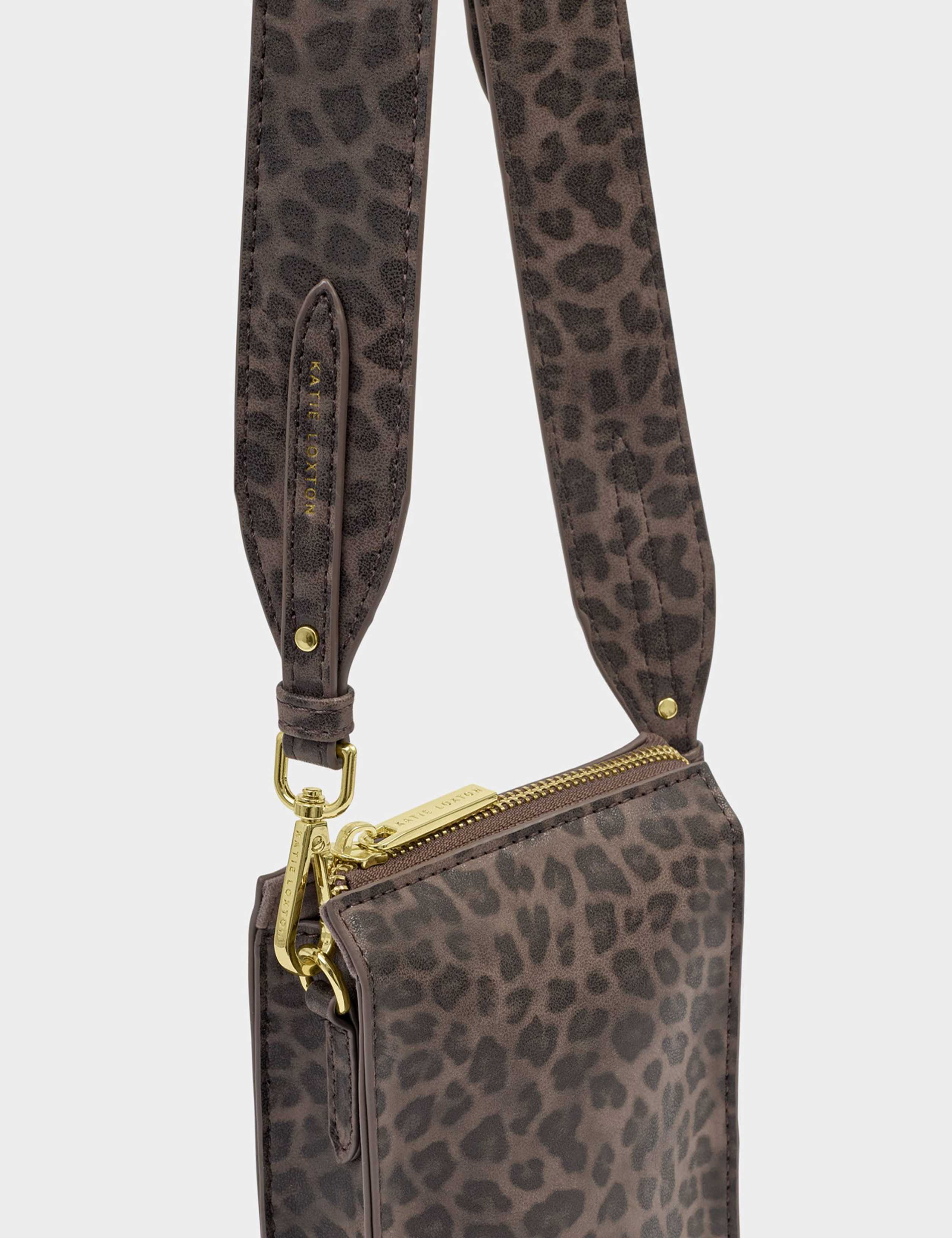 Faux Leather Leopard Print Cross Body Bag 4 of 7