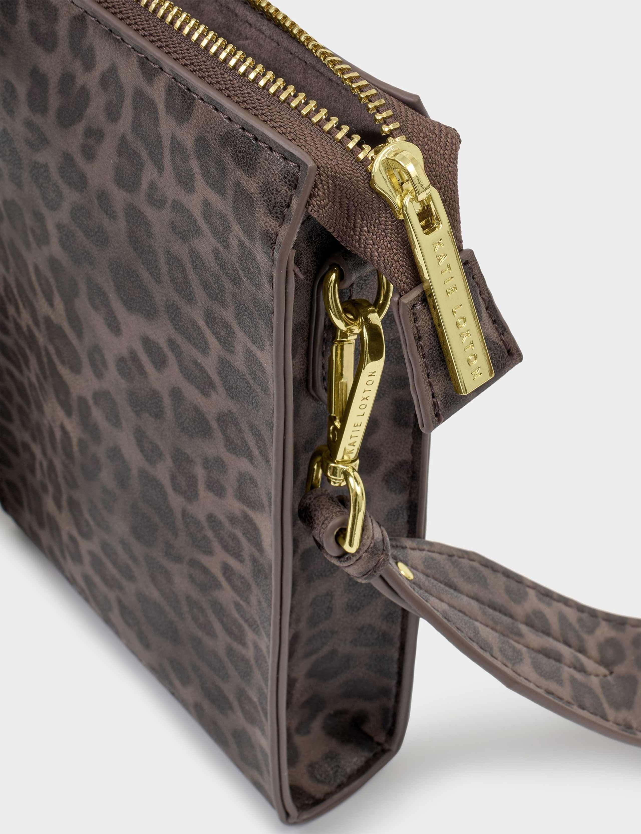 Faux Leather Leopard Print Cross Body Bag 5 of 7