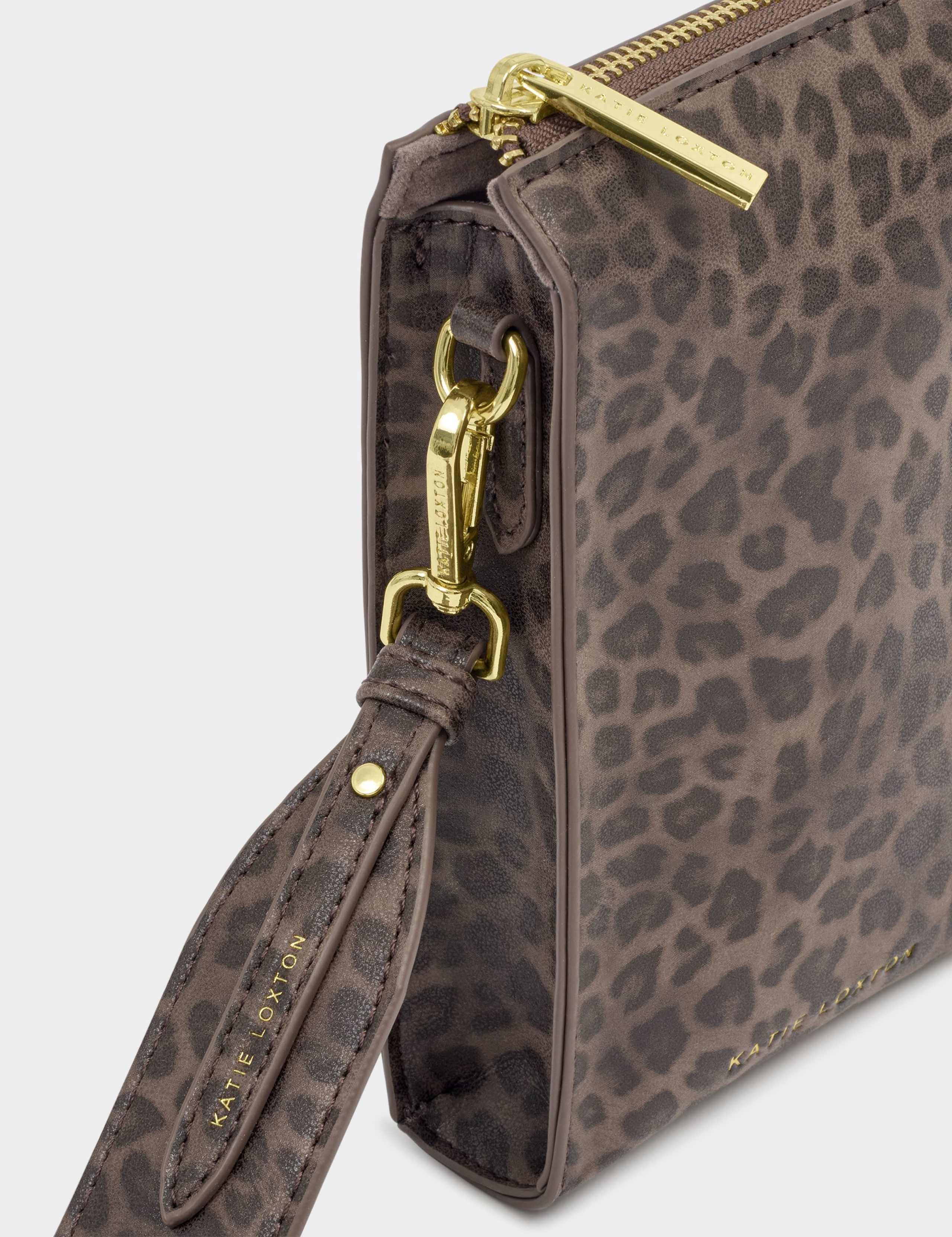 Faux Leather Leopard Print Cross Body Bag 6 of 7