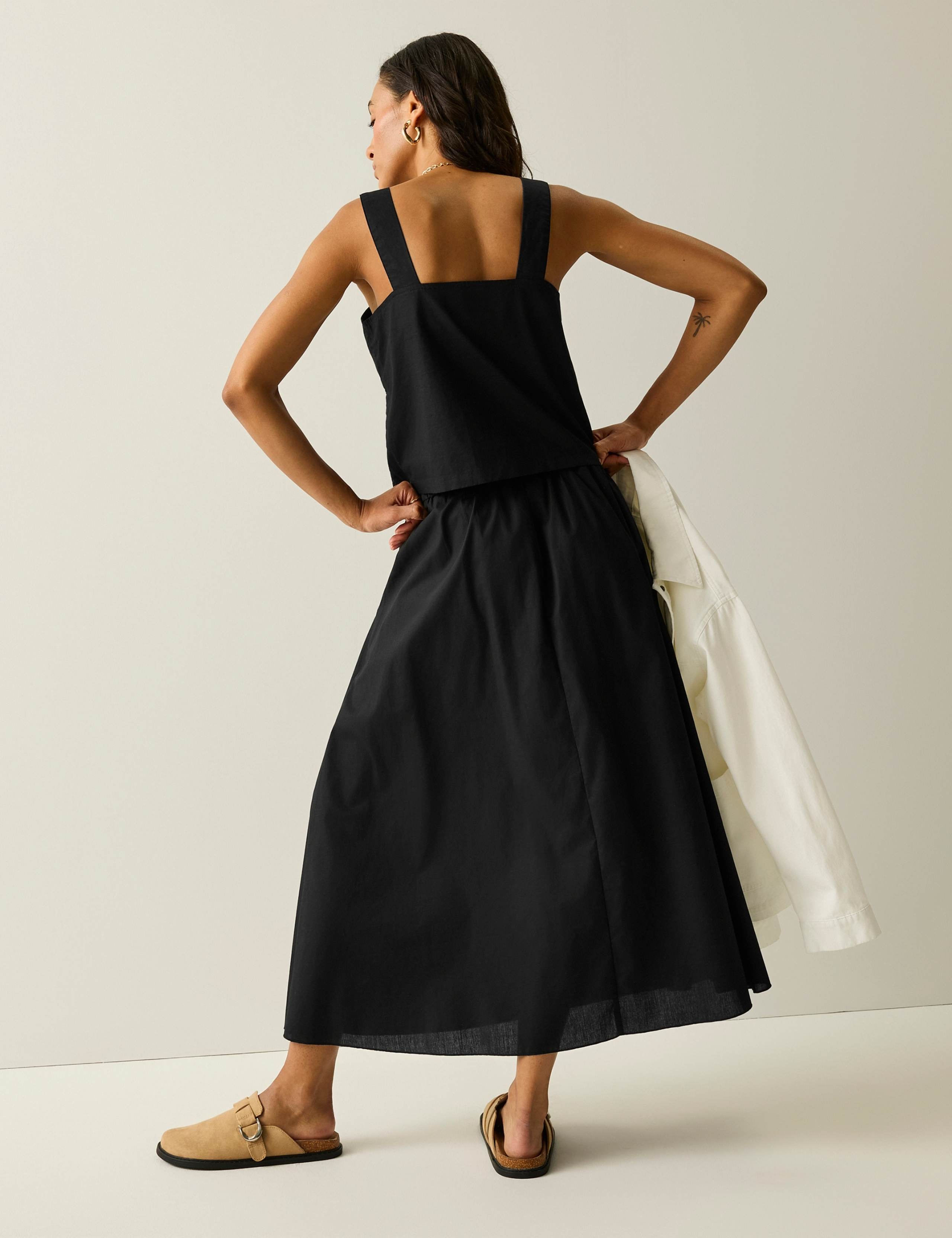 Galdana Pure Cotton Printed Midi Skirt 1 of 5