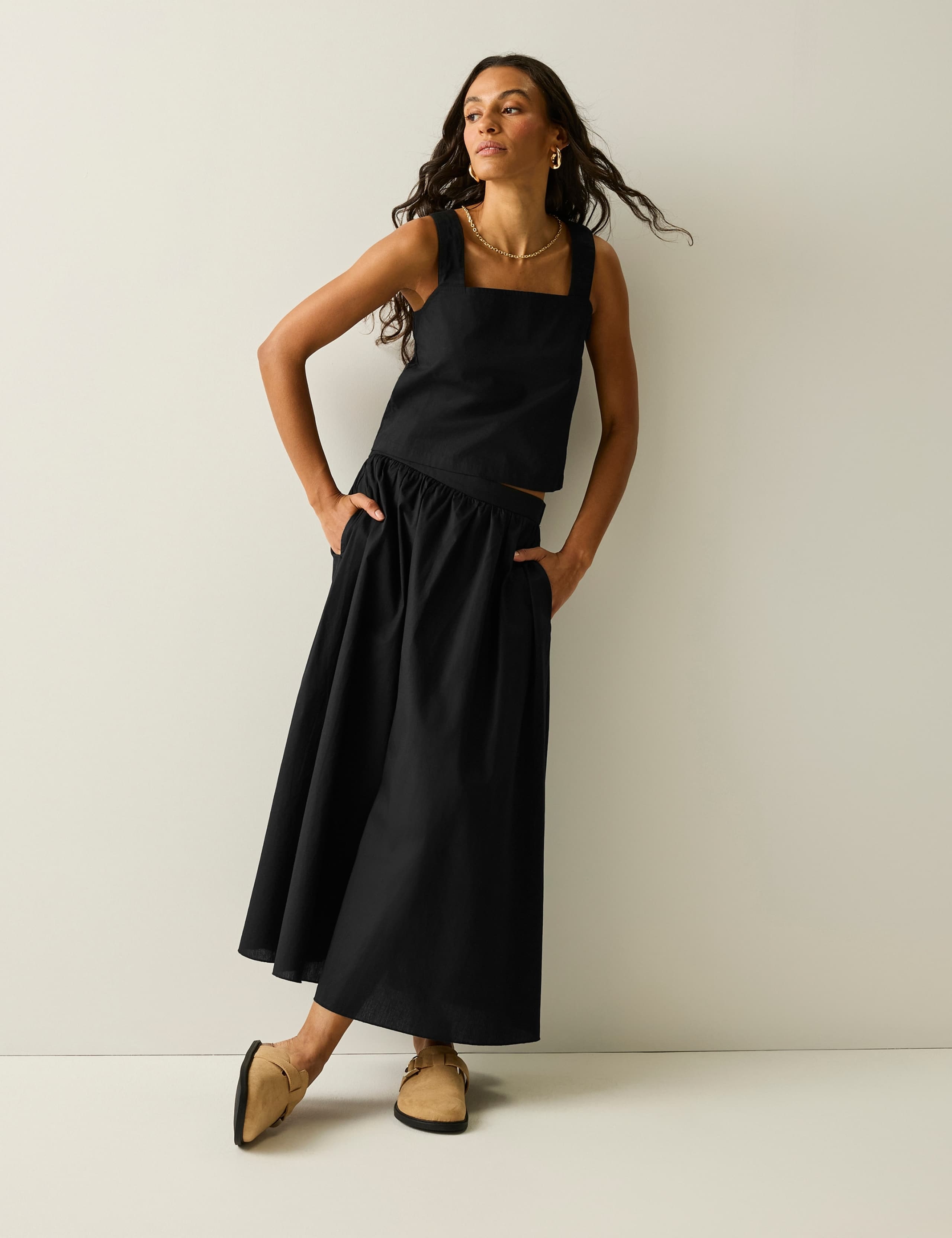 Galdana Pure Cotton Printed Midi Skirt 3 of 5