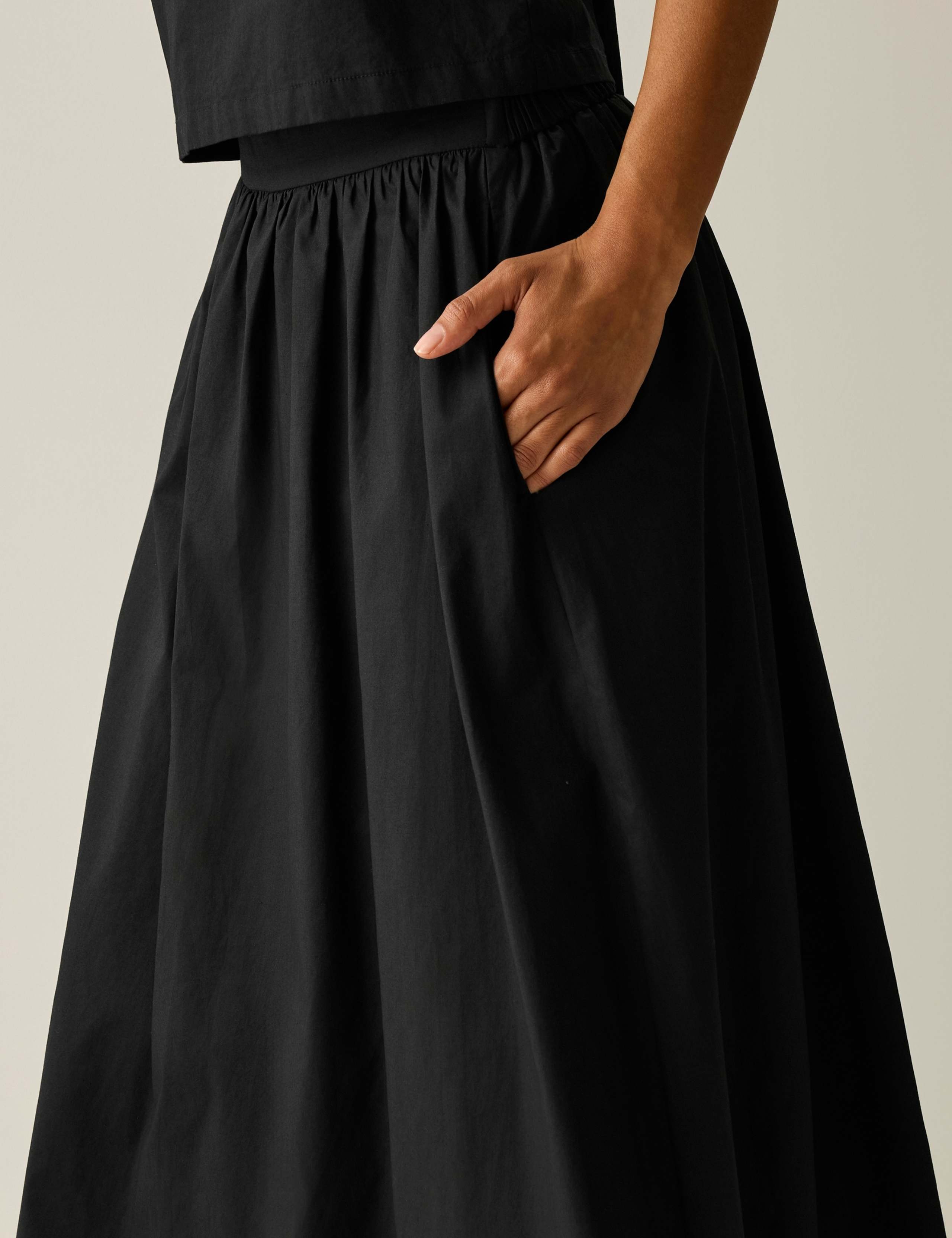 Galdana Pure Cotton Printed Midi Skirt 5 of 5