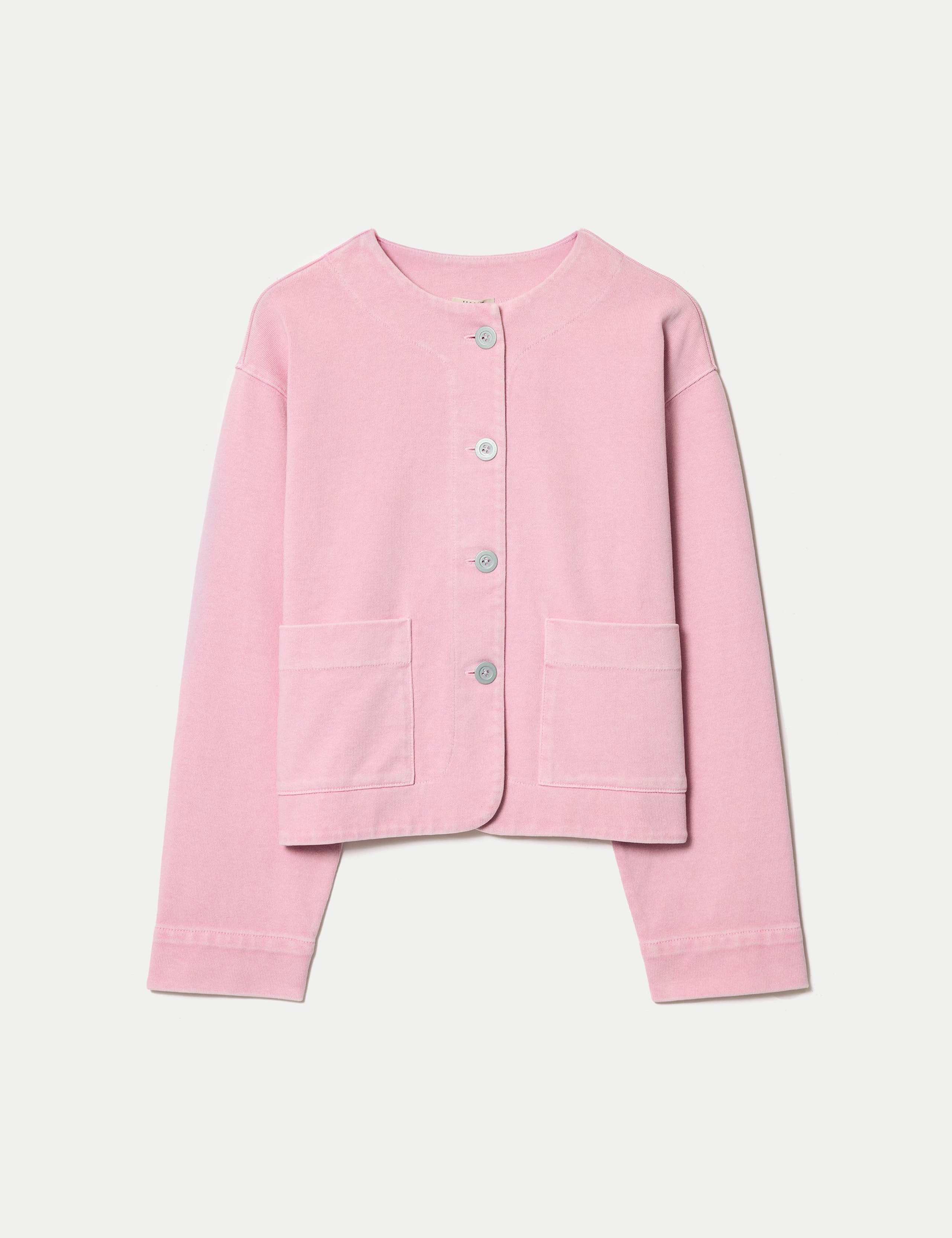 Pure Cotton Washed Jersey Jacket 2 of 5