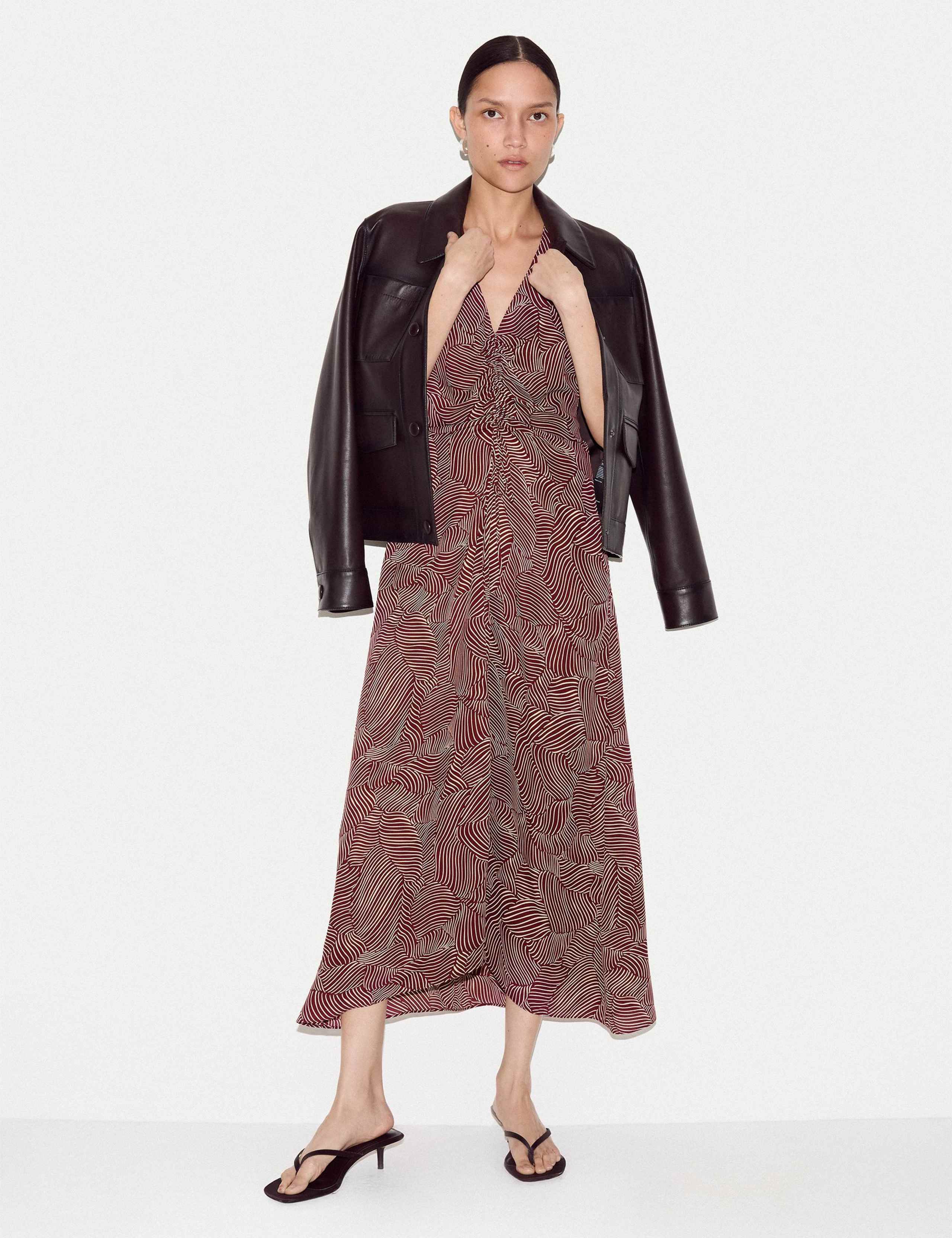 Crepe Printed Midaxi Tea Dress 4 of 6