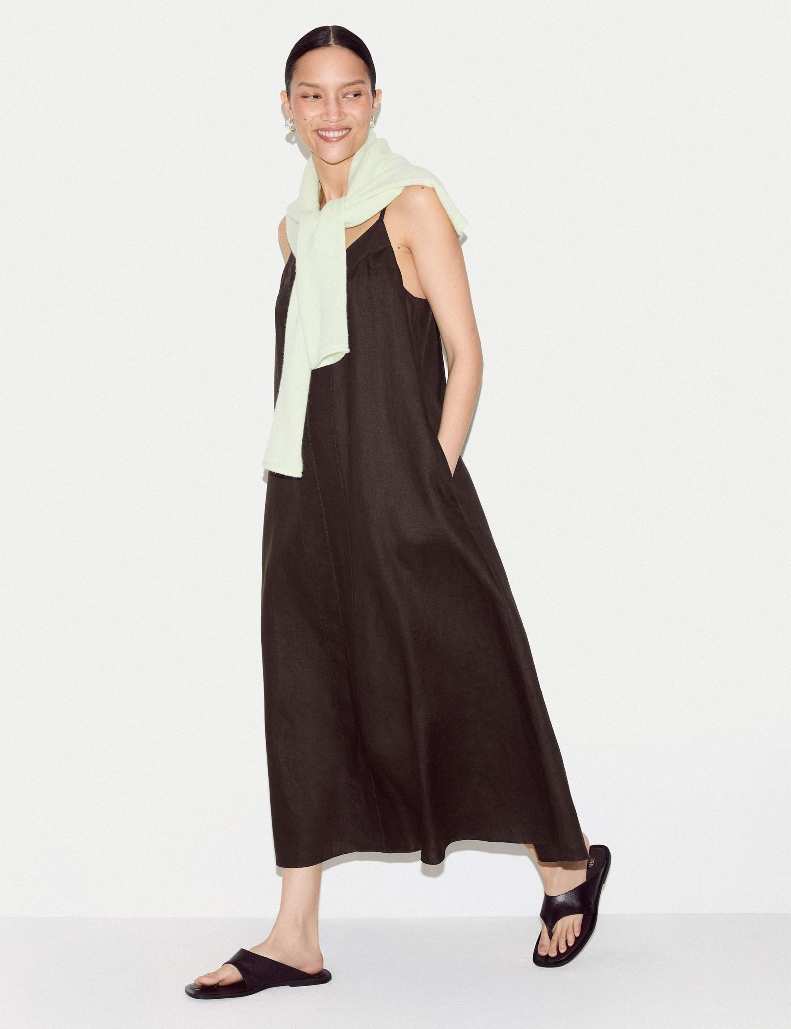 Pure Linen Midaxi Slip Dress 3 of 6